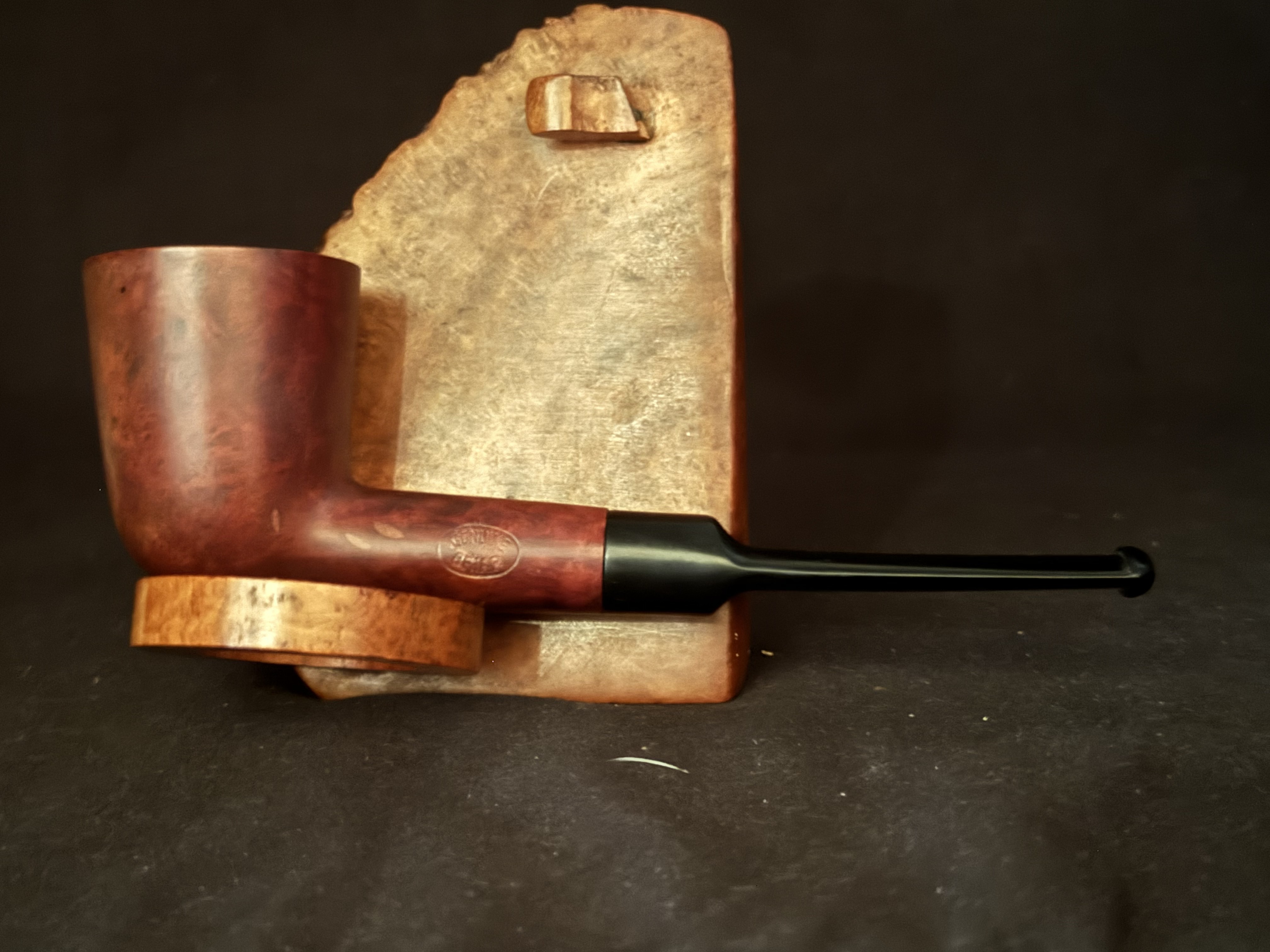 Genuine Briar Smooth Straight Dublin with Meerschaum Bowl Insert and Vulcanite Saddle Stem Estate Pipe 3
