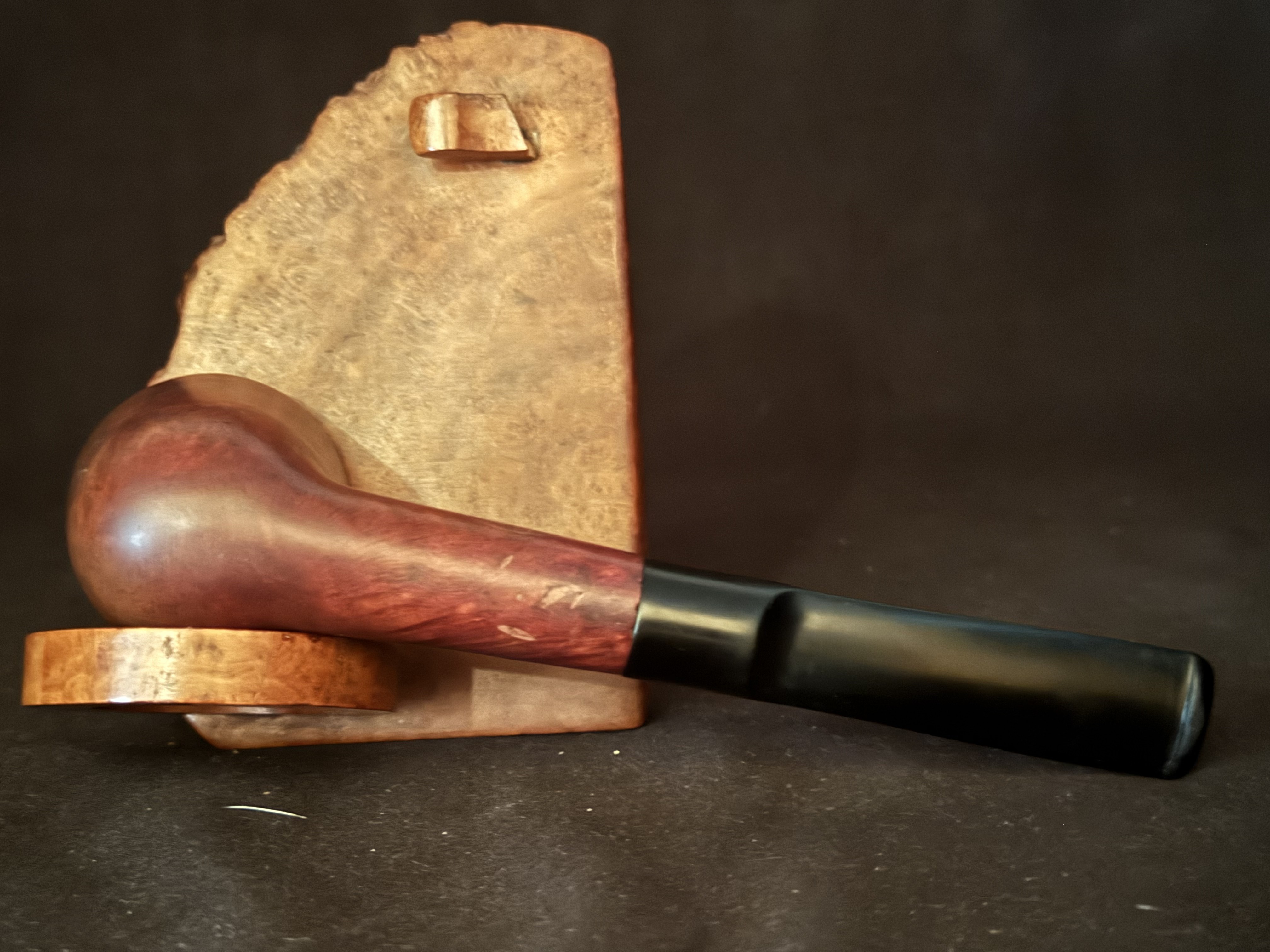 Genuine Briar Smooth Straight Dublin with Meerschaum Bowl Insert and Vulcanite Saddle Stem Estate Pipe 6