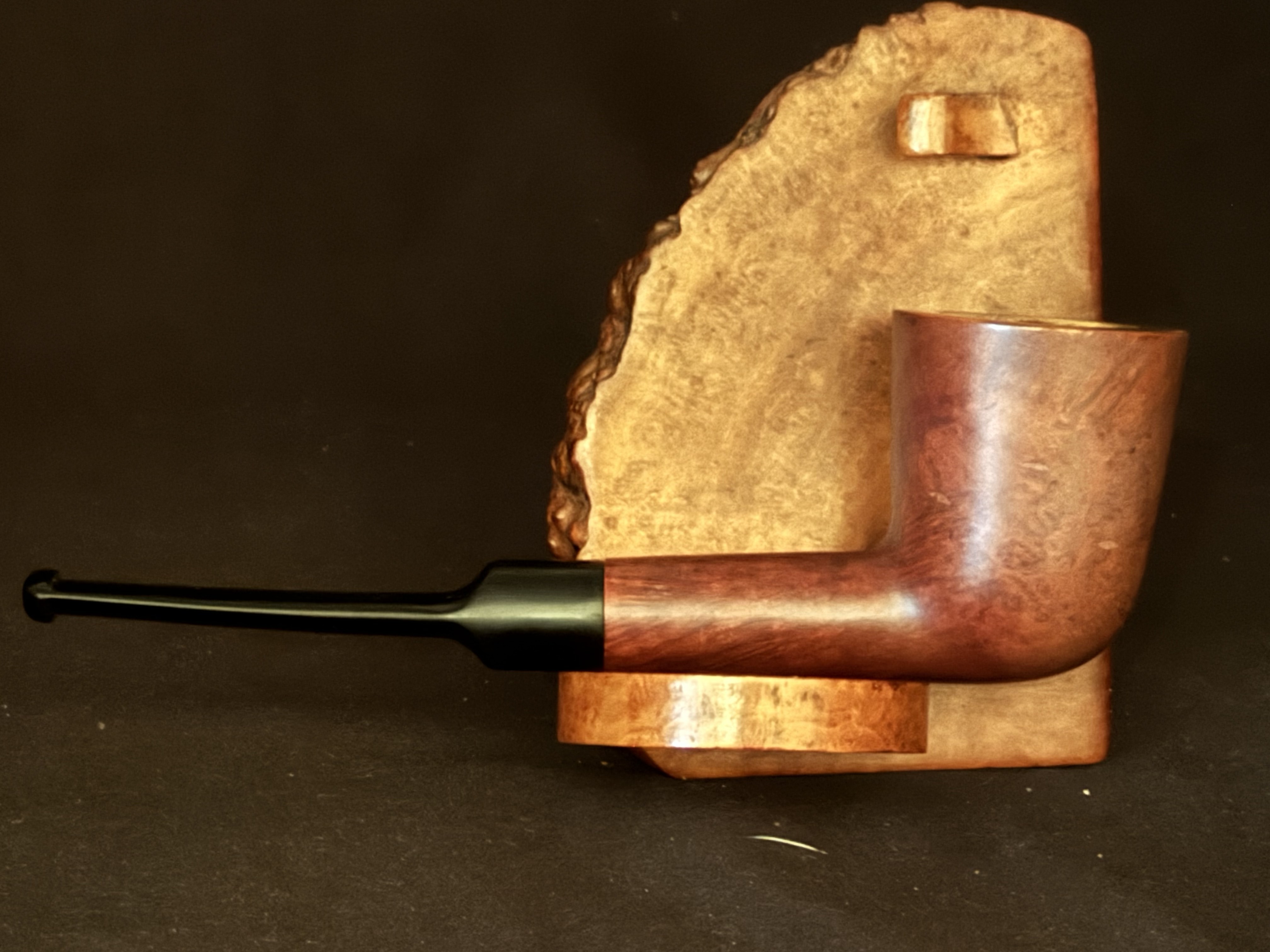 Genuine Briar Smooth Straight Dublin with Meerschaum Bowl Insert and Vulcanite Saddle Stem Estate Pipe 4