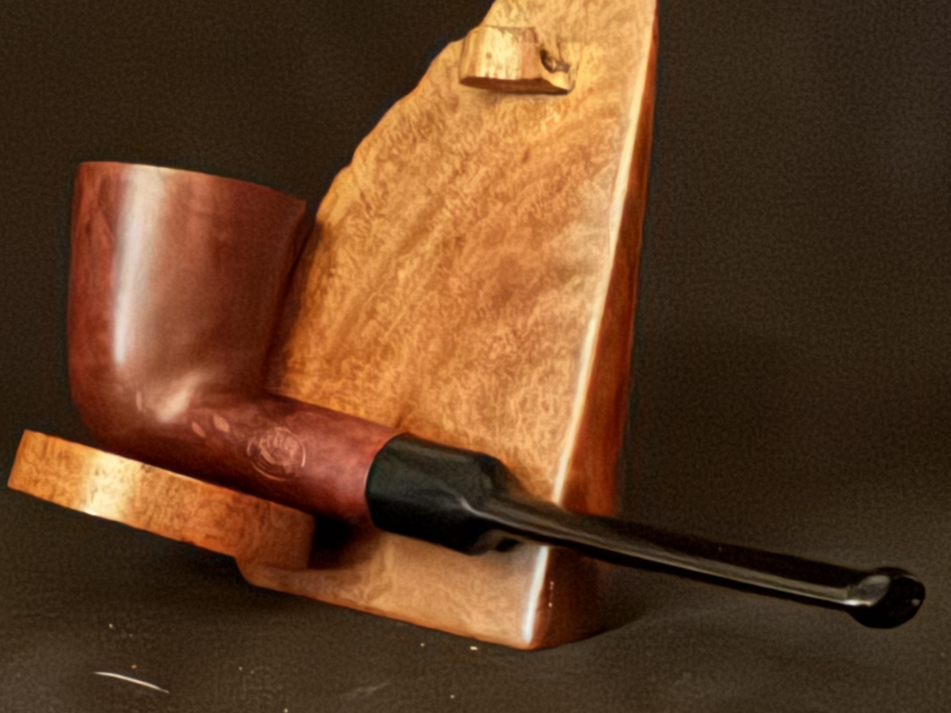 Genuine Briar Smooth Straight Dublin with Meerschaum Bowl Insert and Vulcanite Saddle Stem Estate Pipe 9