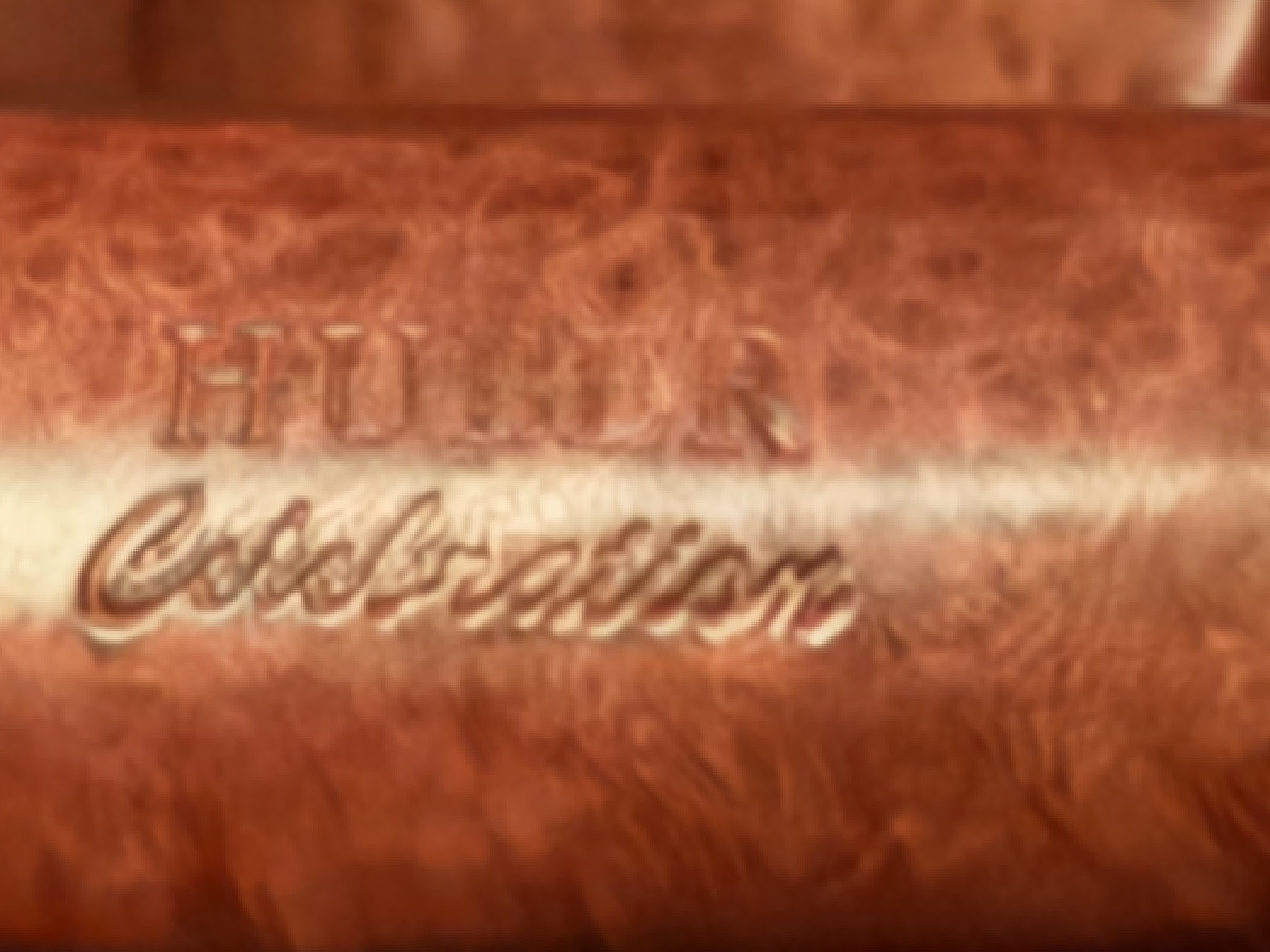 Georg Huber Collection Billiard 35/160 Smooth Vertical Grain Silver Band Estate Pipe 2