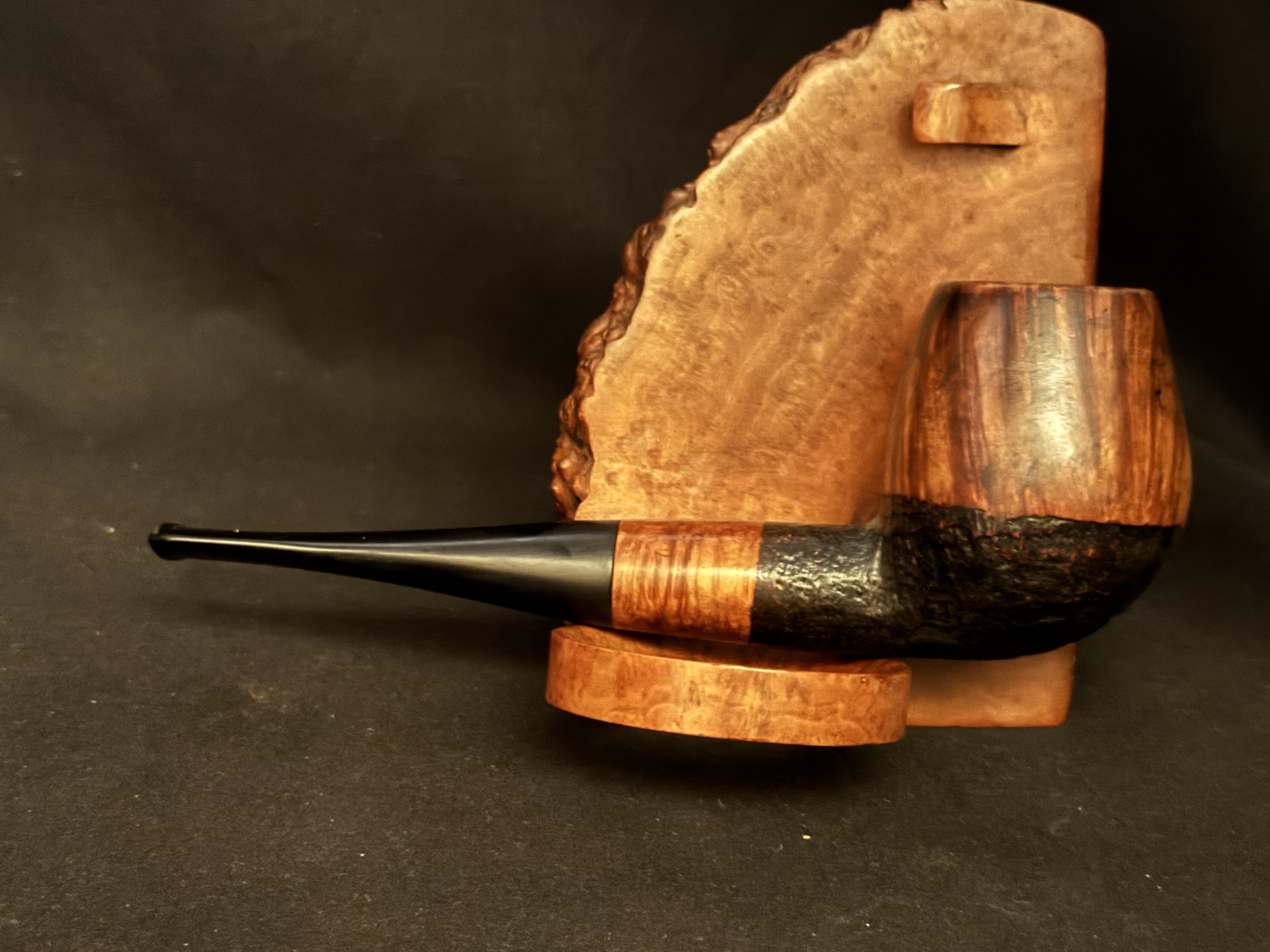 Georg Jensen Handmade Brandy Smooth Sandblast Vulcanite Stem Estate Pipe 4