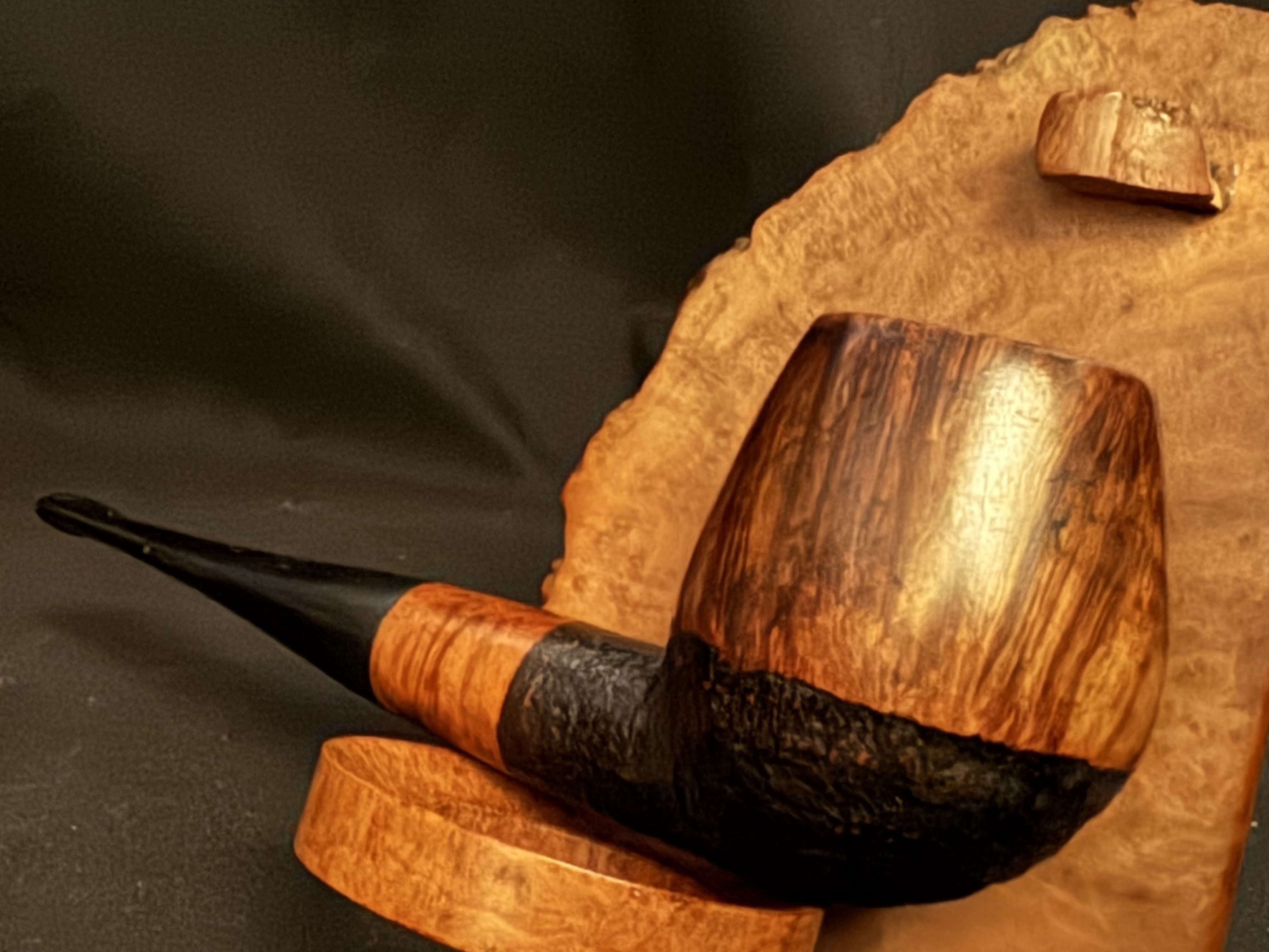 Georg Jensen Handmade Brandy Smooth Sandblast Vulcanite Stem Estate Pipe 7