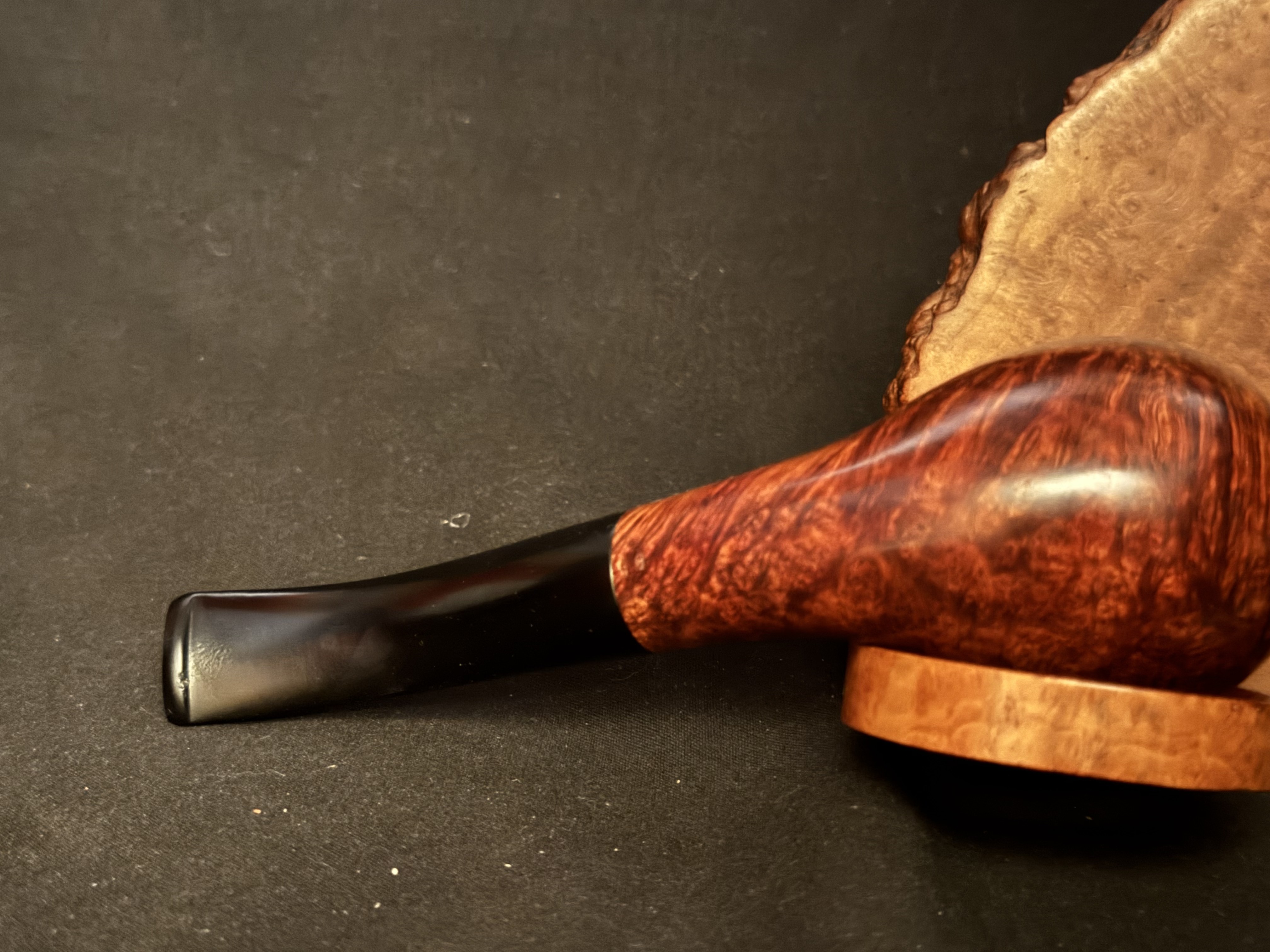 Georg Jensen Stella Compact Smooth Apple Vulcanite Estate Pipe 9mm Filter 6