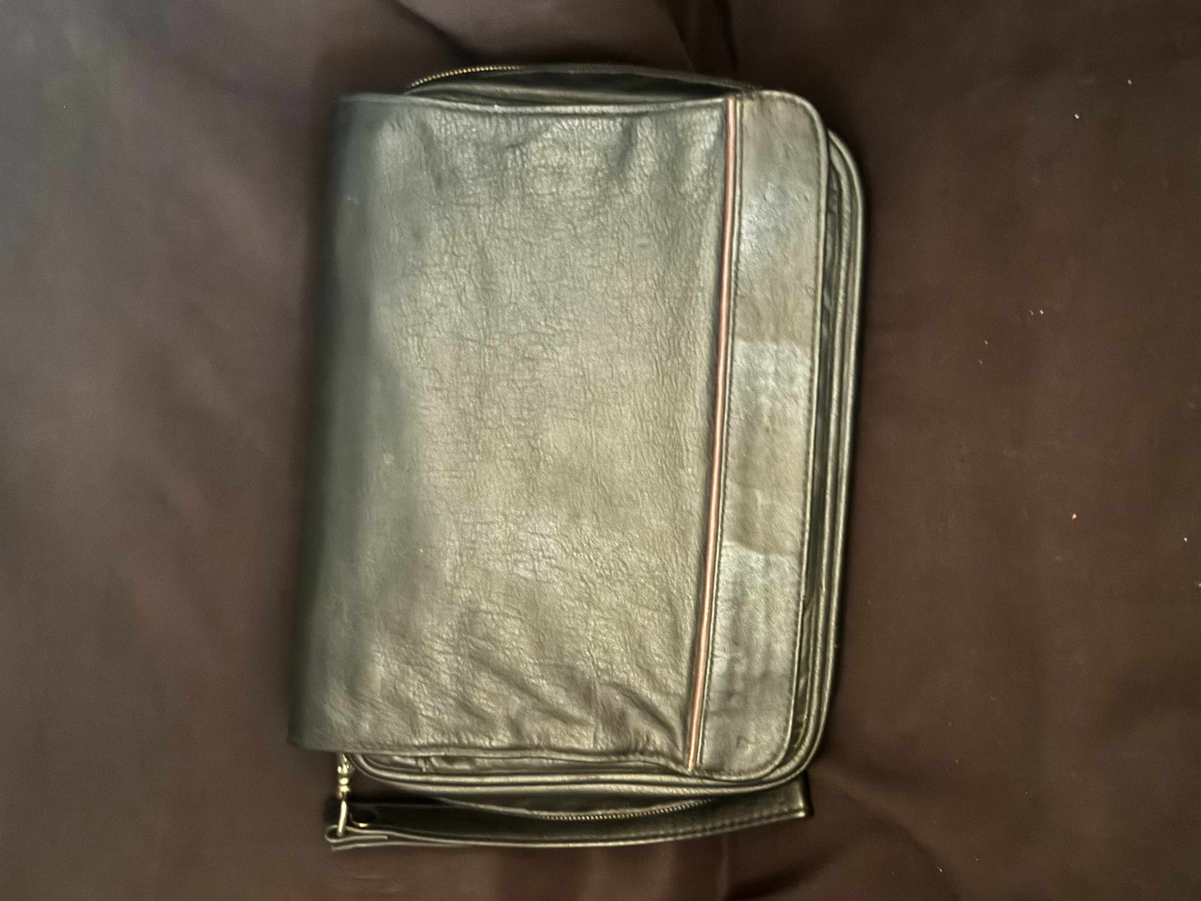 German Black Genuine Leather Bag for Pipes and Accessories 2