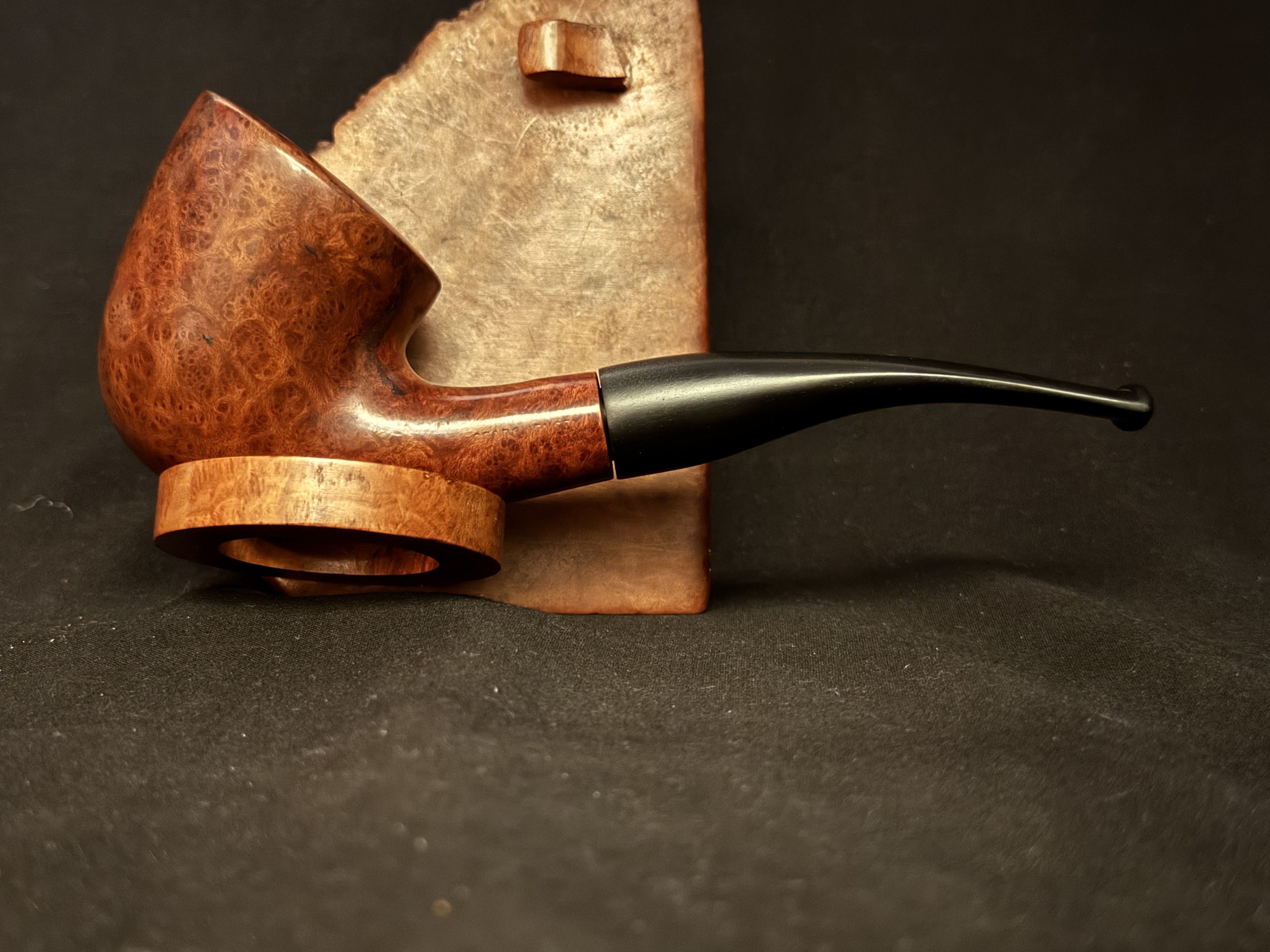 Gerorg Jensen Leonard Smooth Bent Dublin Estate Pipe, Vulcanite Stem 5
