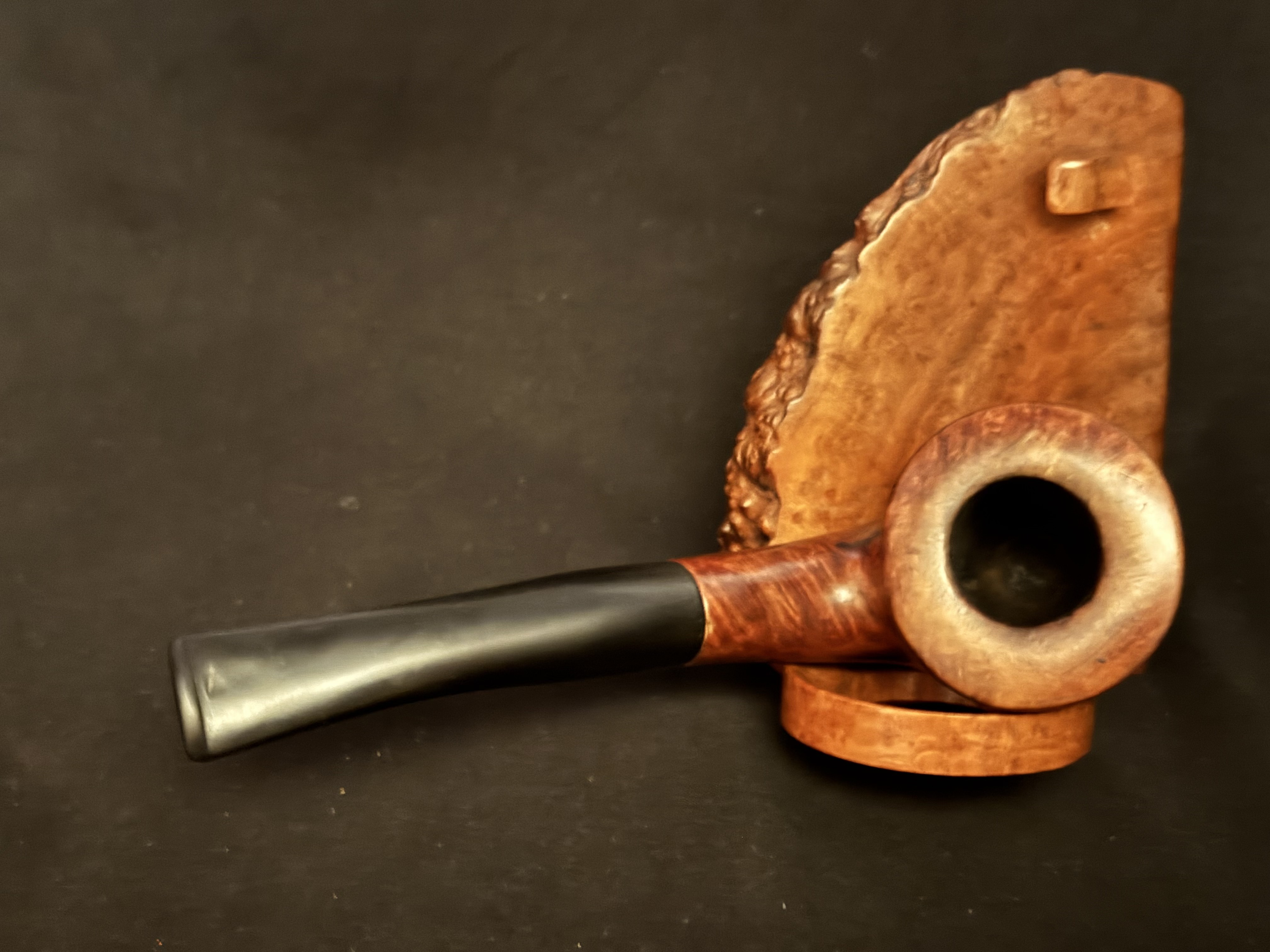 Gerorg Jensen Leonard Smooth Bent Dublin Estate Pipe, Vulcanite Stem 6