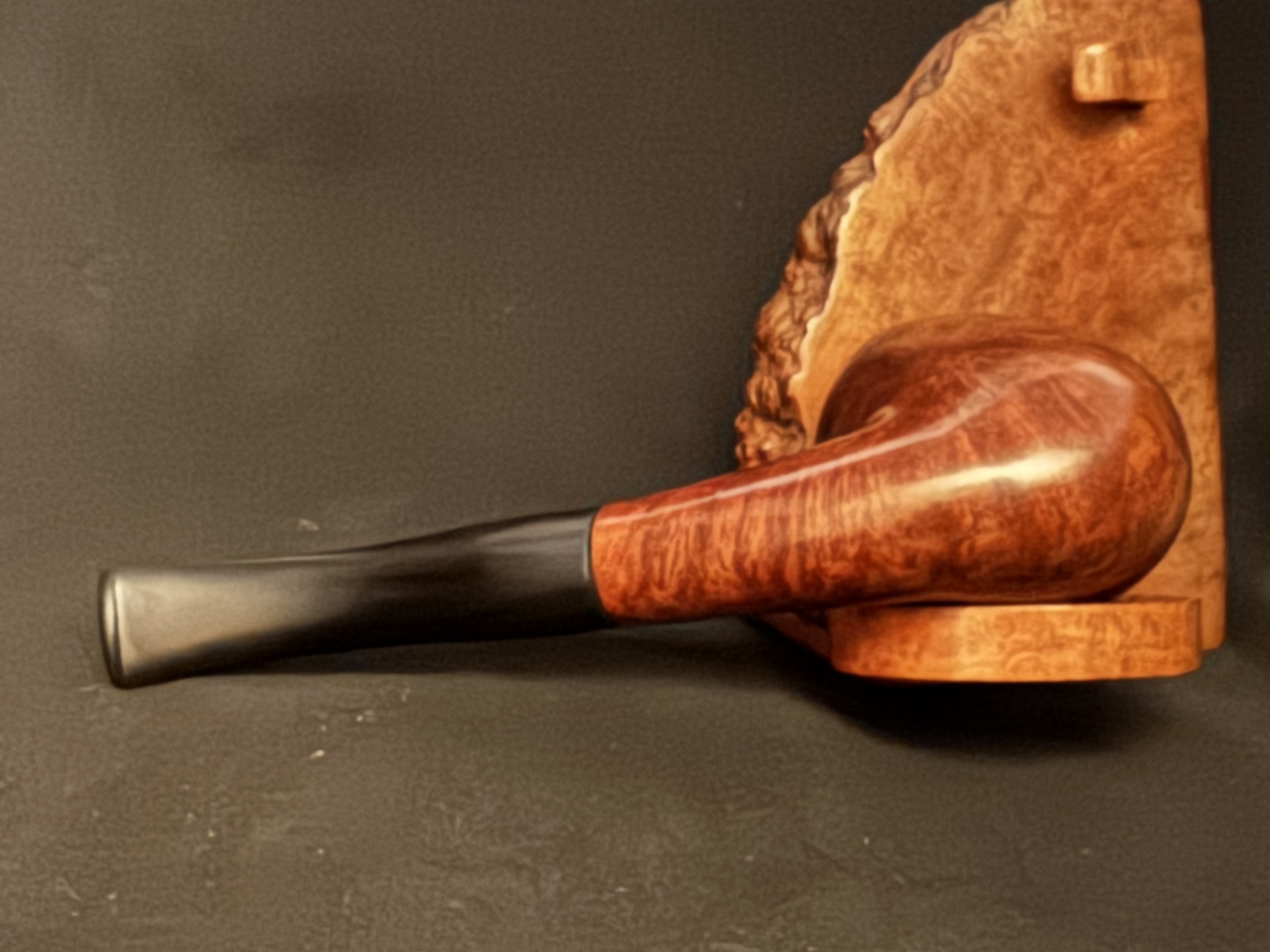 Gerorg Jensen Leonard Smooth Bent Dublin Estate Pipe, Vulcanite Stem 7