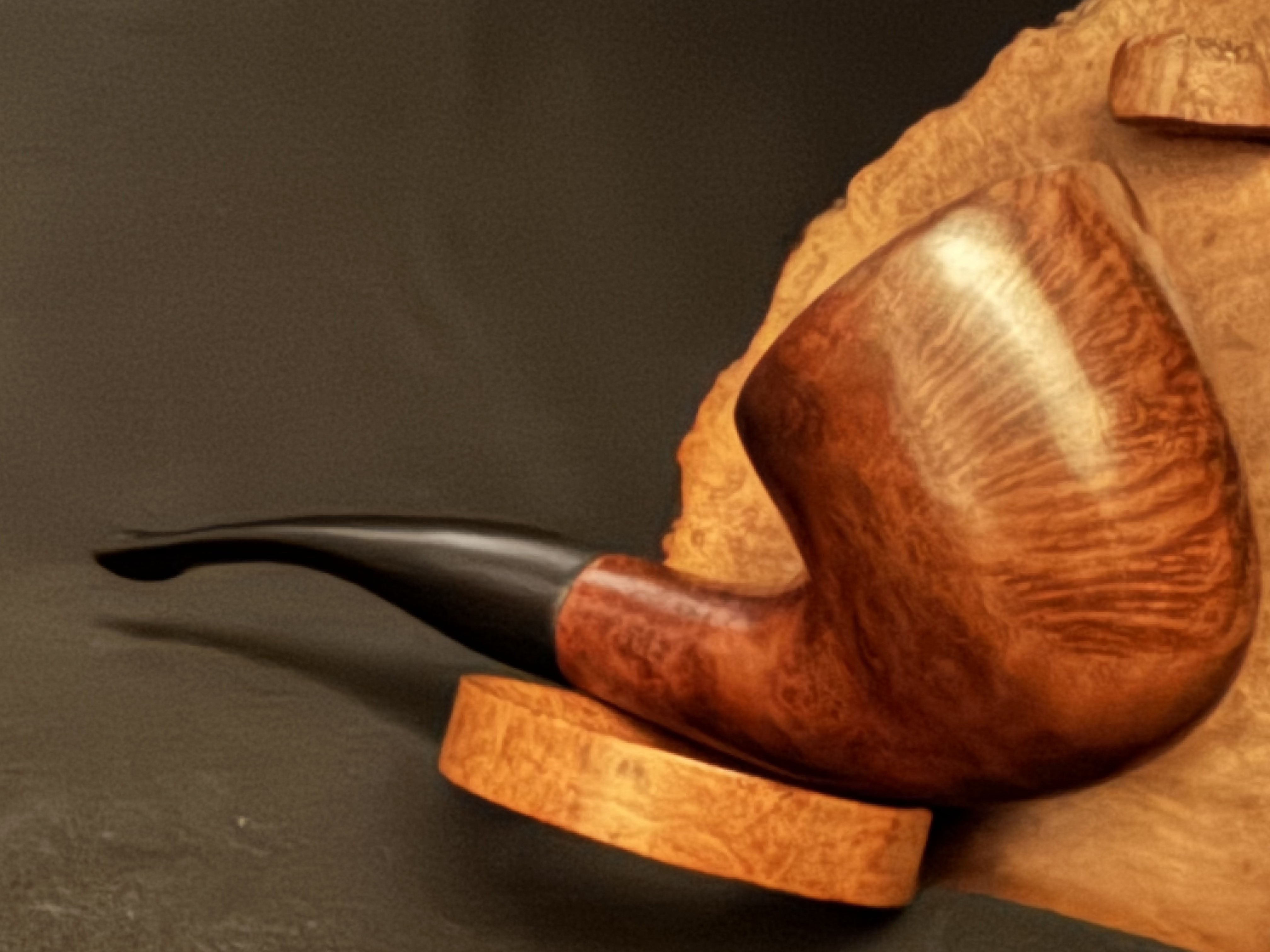 Gerorg Jensen Leonard Smooth Bent Dublin Estate Pipe, Vulcanite Stem 3