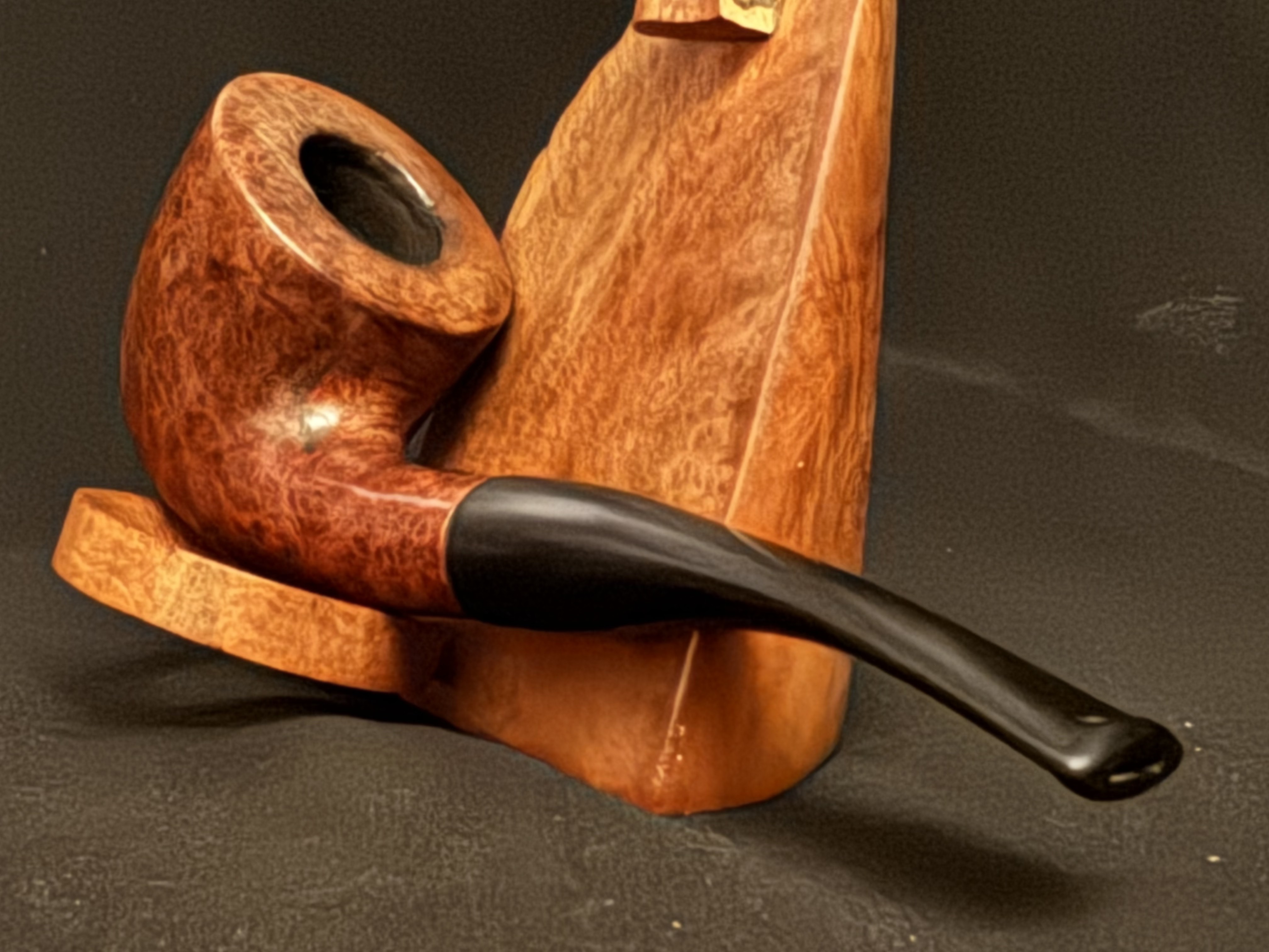 Gerorg Jensen Leonard Smooth Bent Dublin Estate Pipe, Vulcanite Stem 8