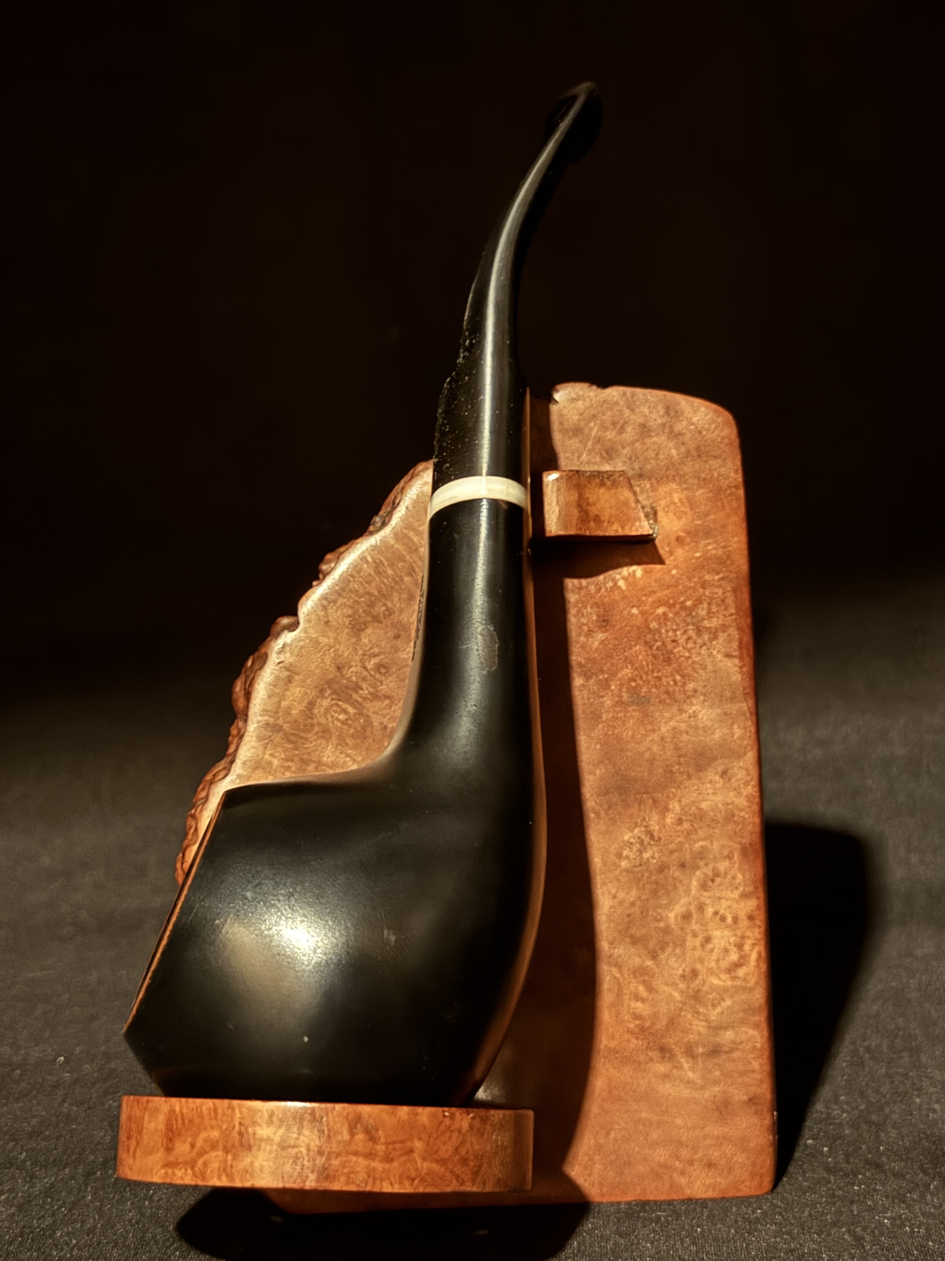 Gigi Collection Italia Concerto 959 Ebony Smooth Apple Pot Estate Pipe 2