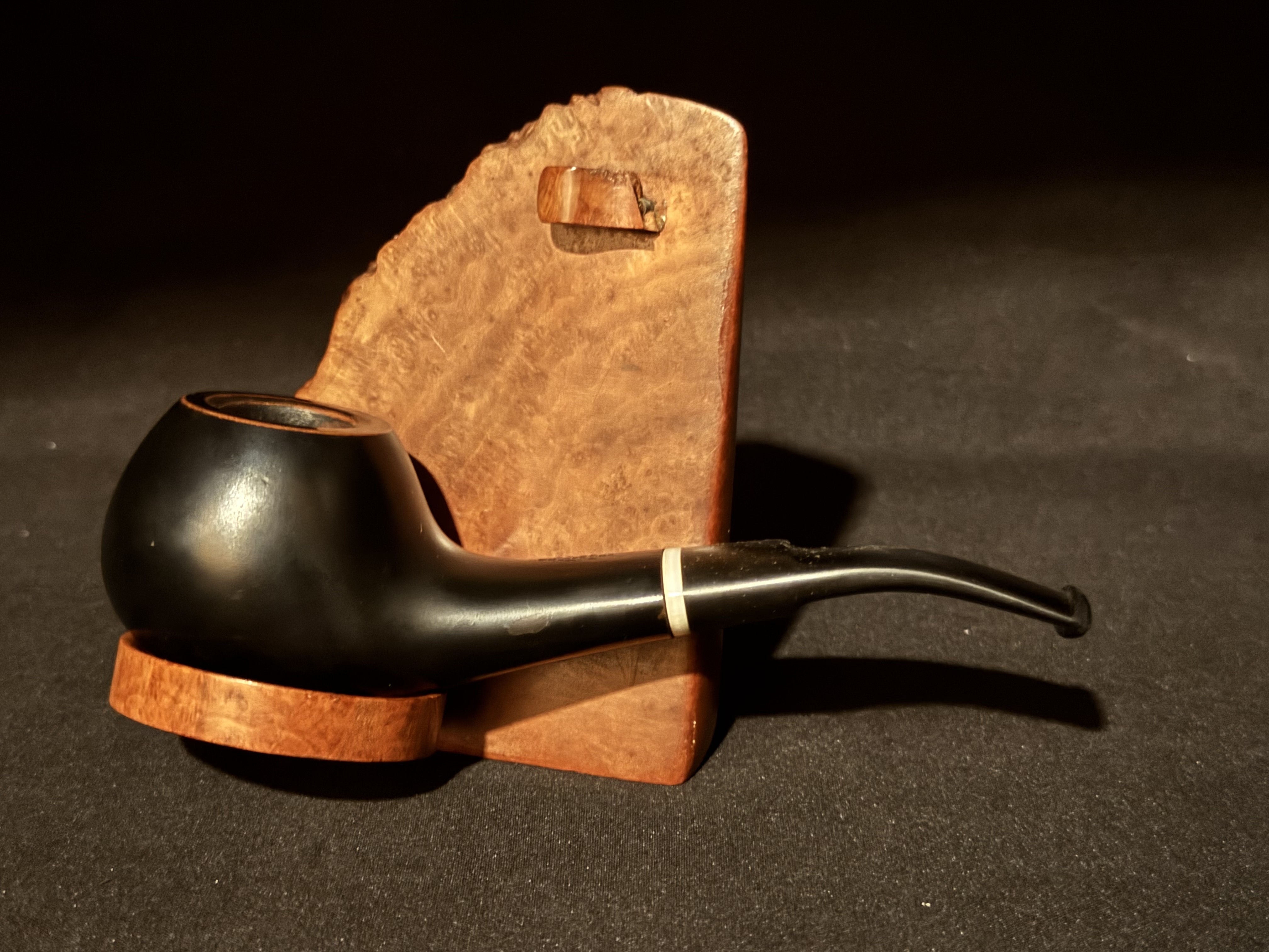 Gigi Collection Italia Concerto 959 Ebony Smooth Apple Pot Estate Pipe 3
