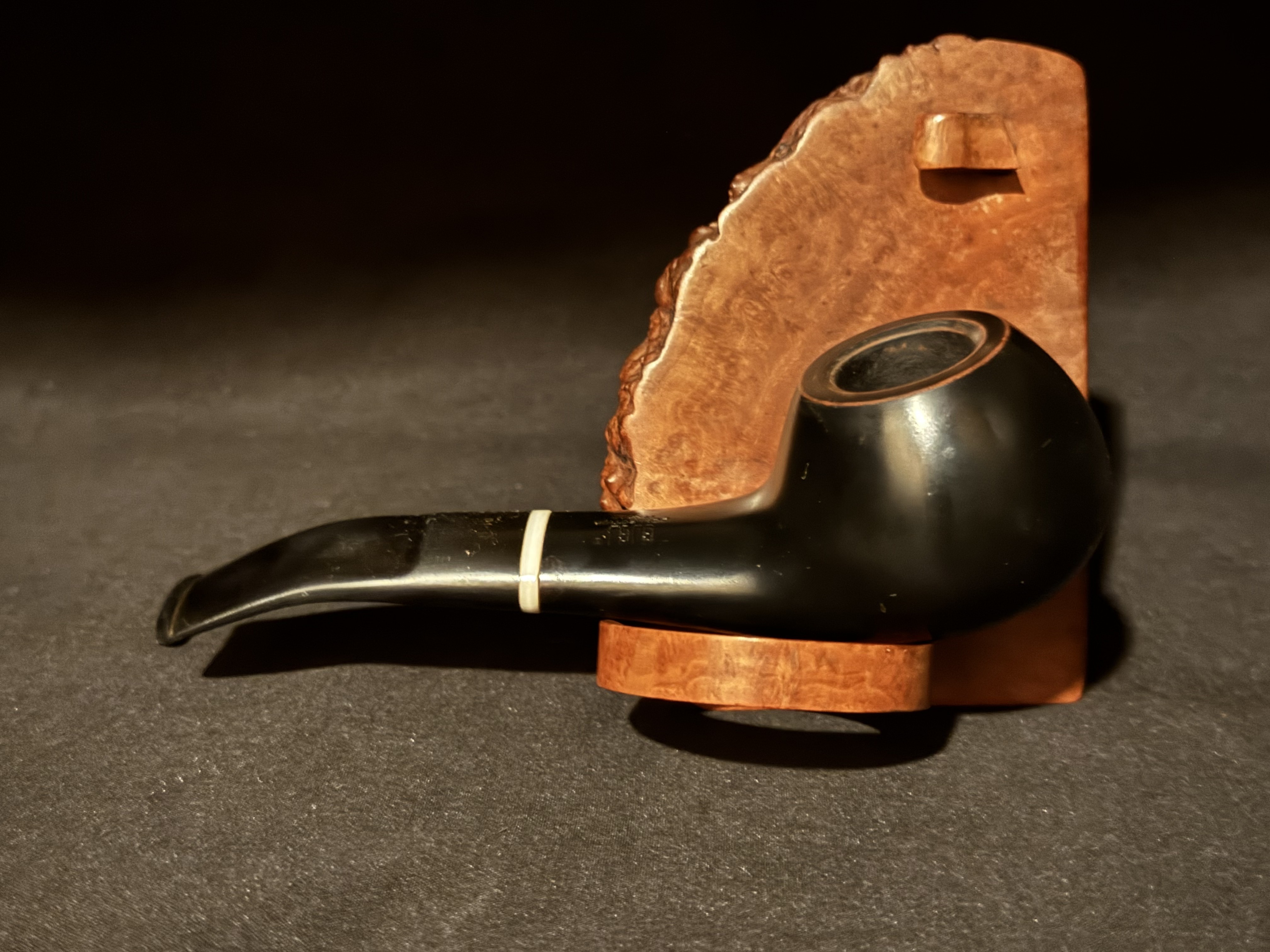 Gigi Collection Italia Concerto 959 Ebony Smooth Apple Pot Estate Pipe 4