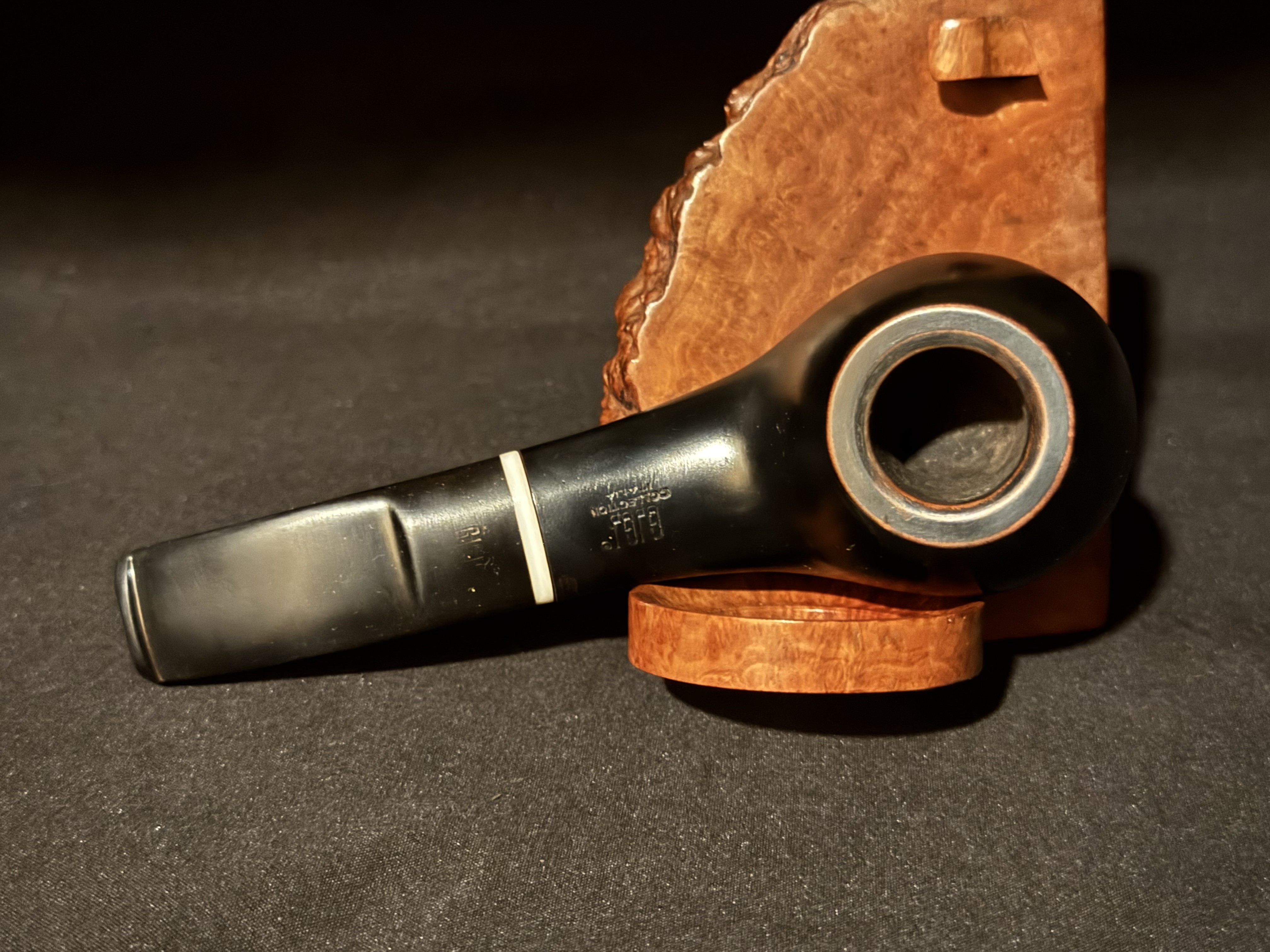 Gigi Collection Italia Concerto 959 Ebony Smooth Apple Pot Estate Pipe 5
