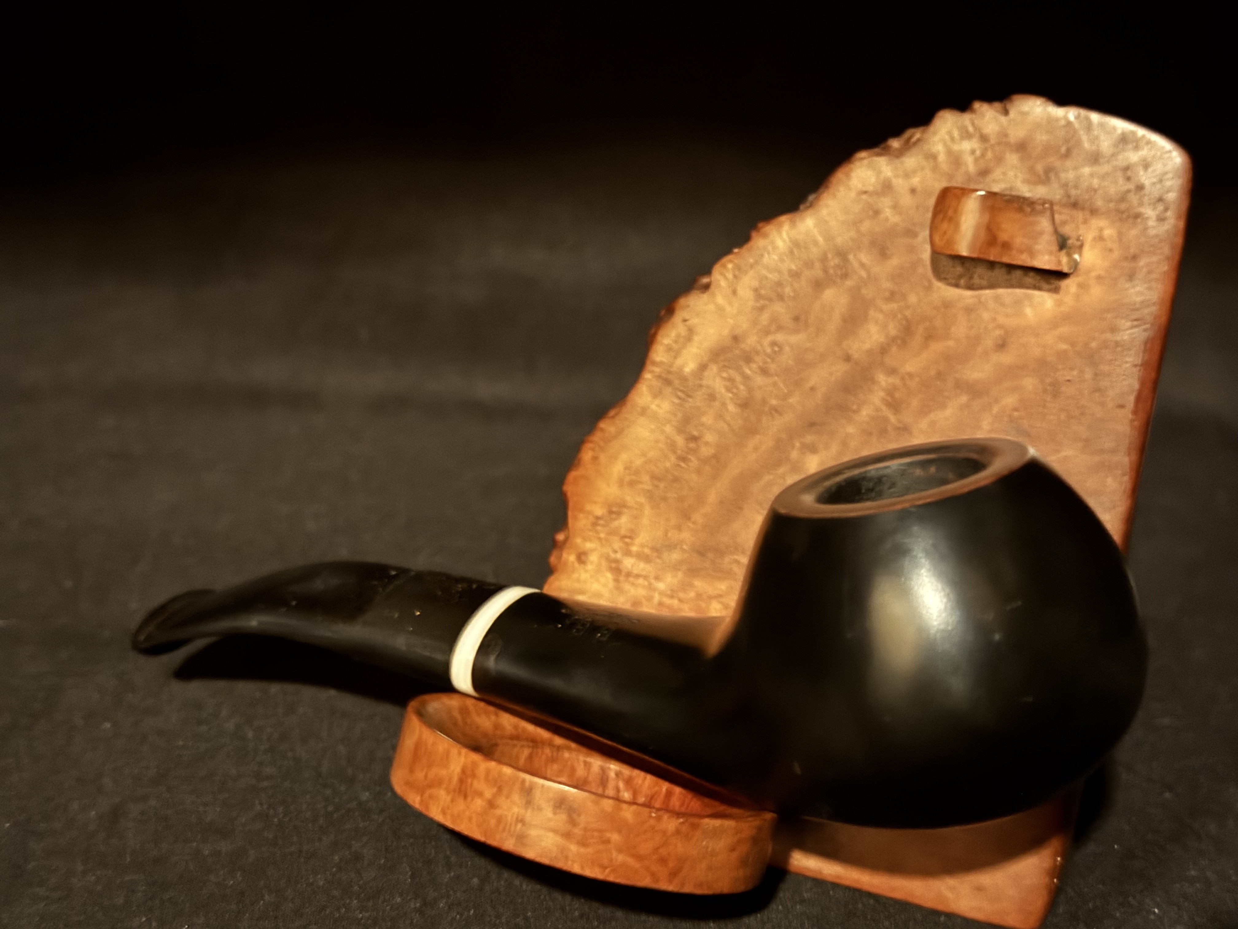 Gigi Collection Italia Concerto 959 Ebony Smooth Apple Pot Estate Pipe 7
