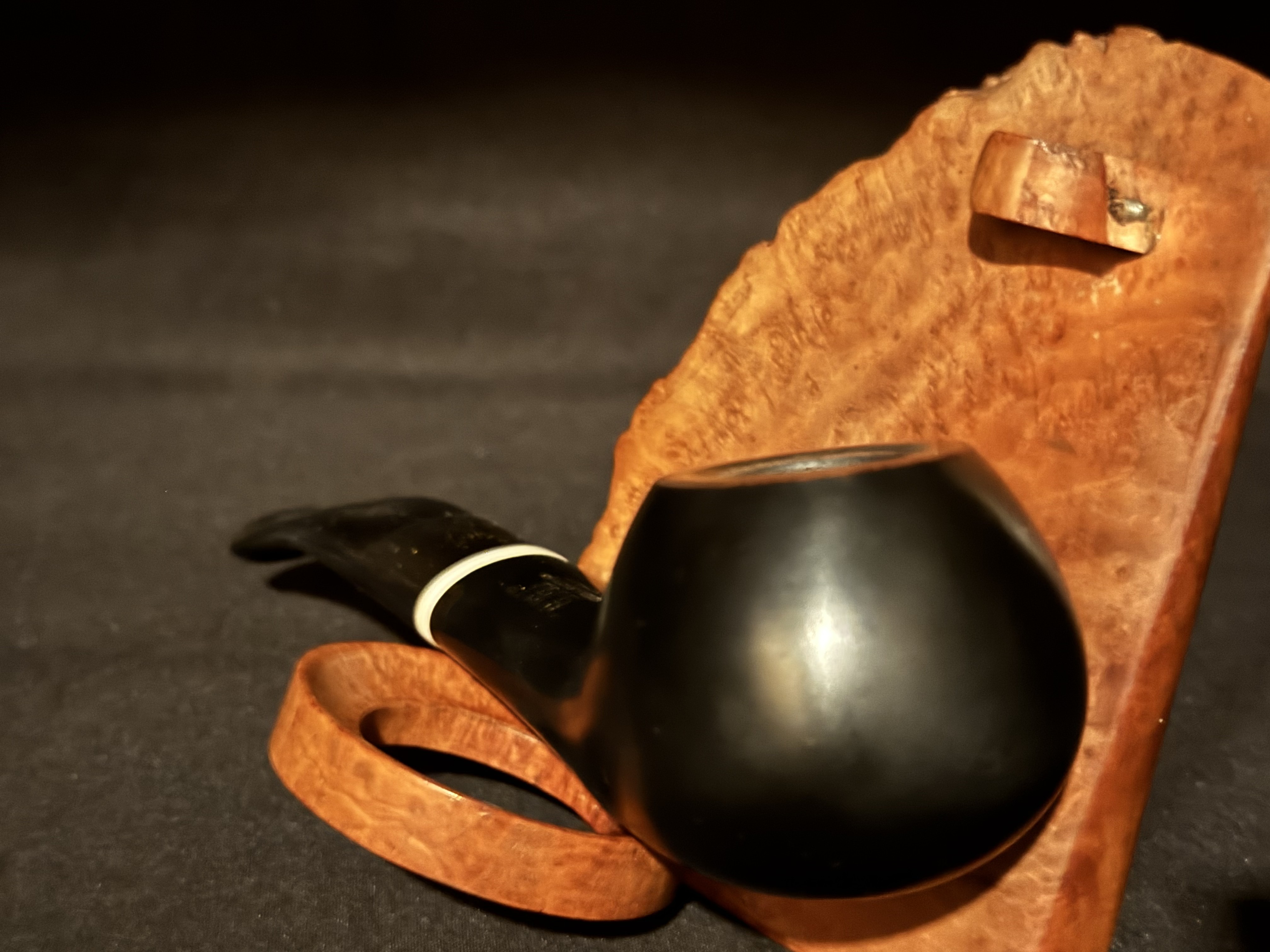 Gigi Collection Italia Concerto 959 Ebony Smooth Apple Pot Estate Pipe 8