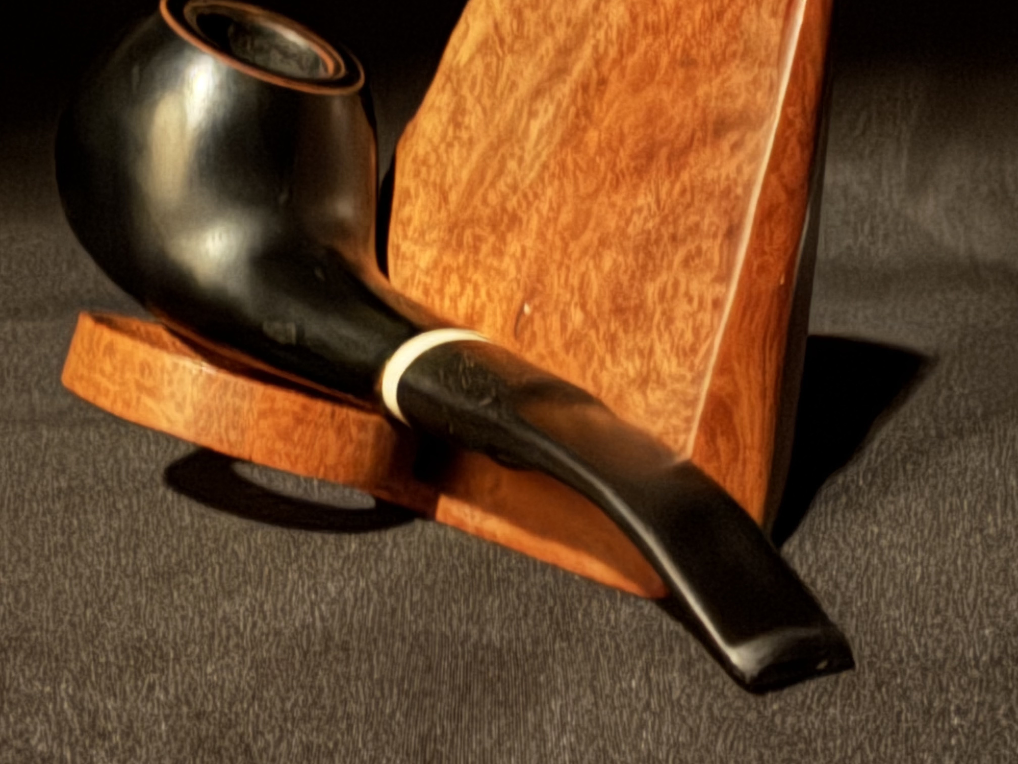 Gigi Collection Italia Concerto 959 Ebony Smooth Apple Pot Estate Pipe 9