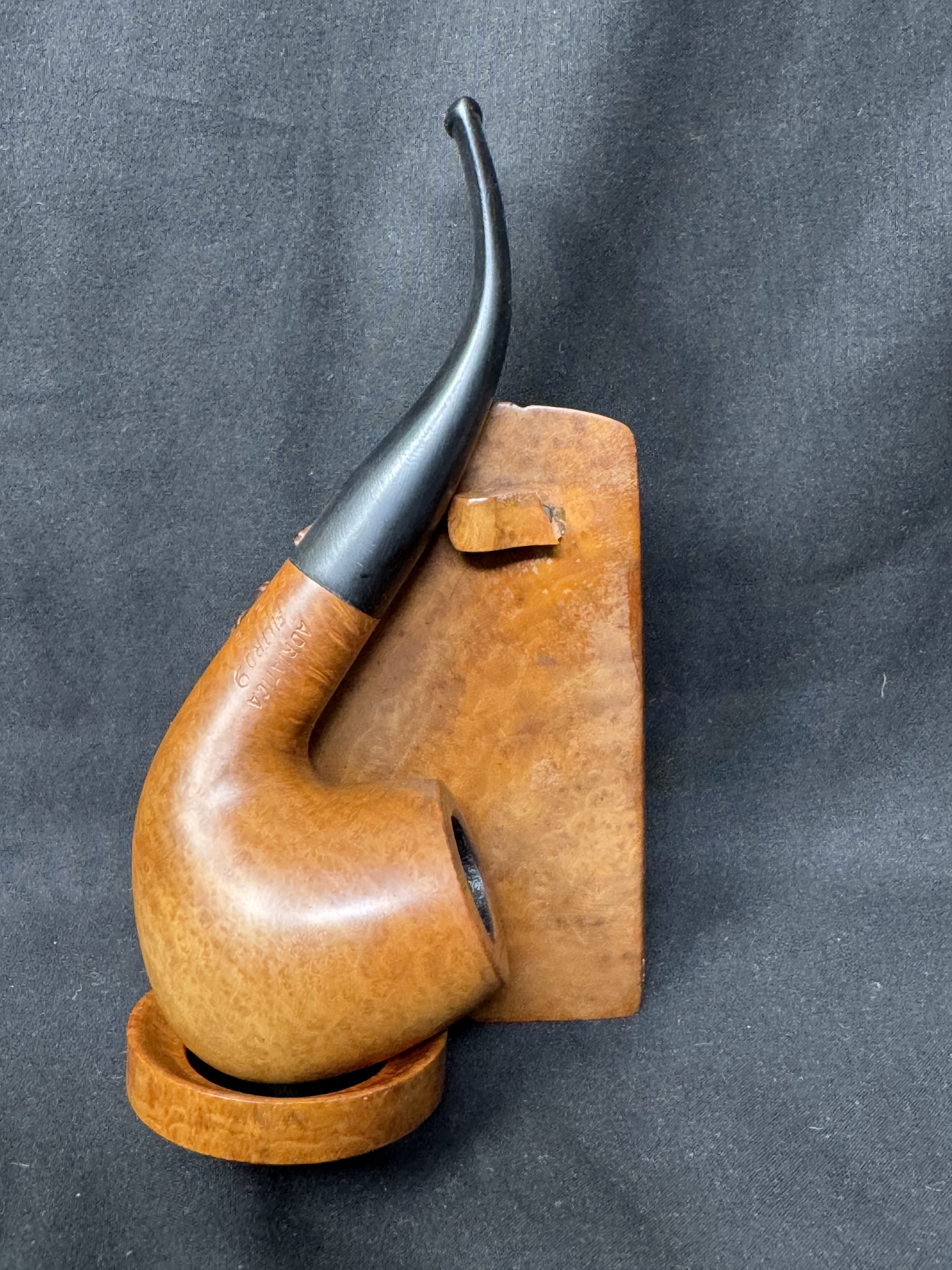 GiGi Collection Italia Shape 912 Freehand Bent Billiard Estate Briar Pipe, 1934-2026 2