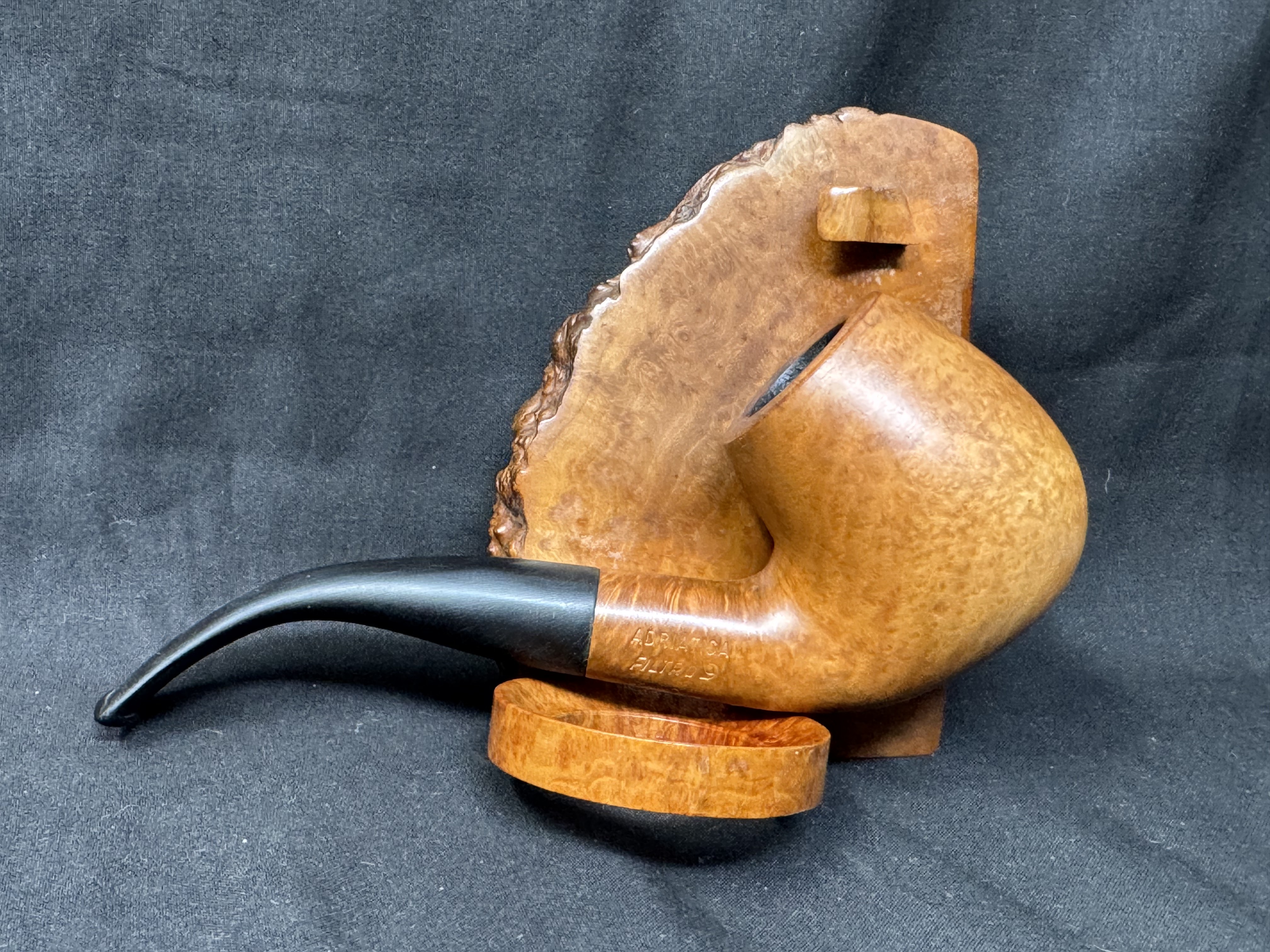 GiGi Collection Italia Shape 912 Freehand Bent Billiard Estate Briar Pipe, 1934-2026 3