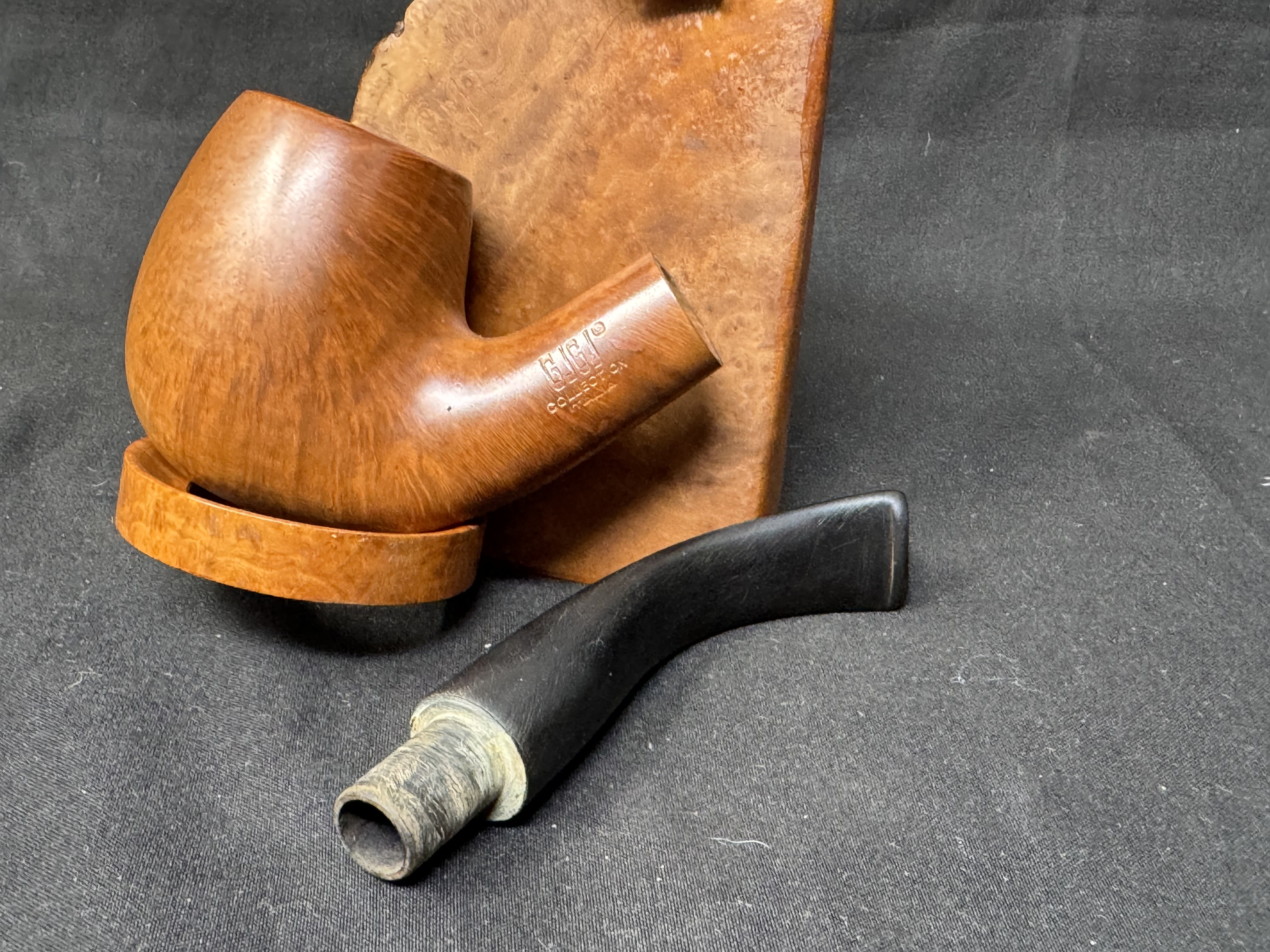 GiGi Collection Italia Shape 912 Freehand Bent Billiard Estate Briar Pipe, 1934-2026 9