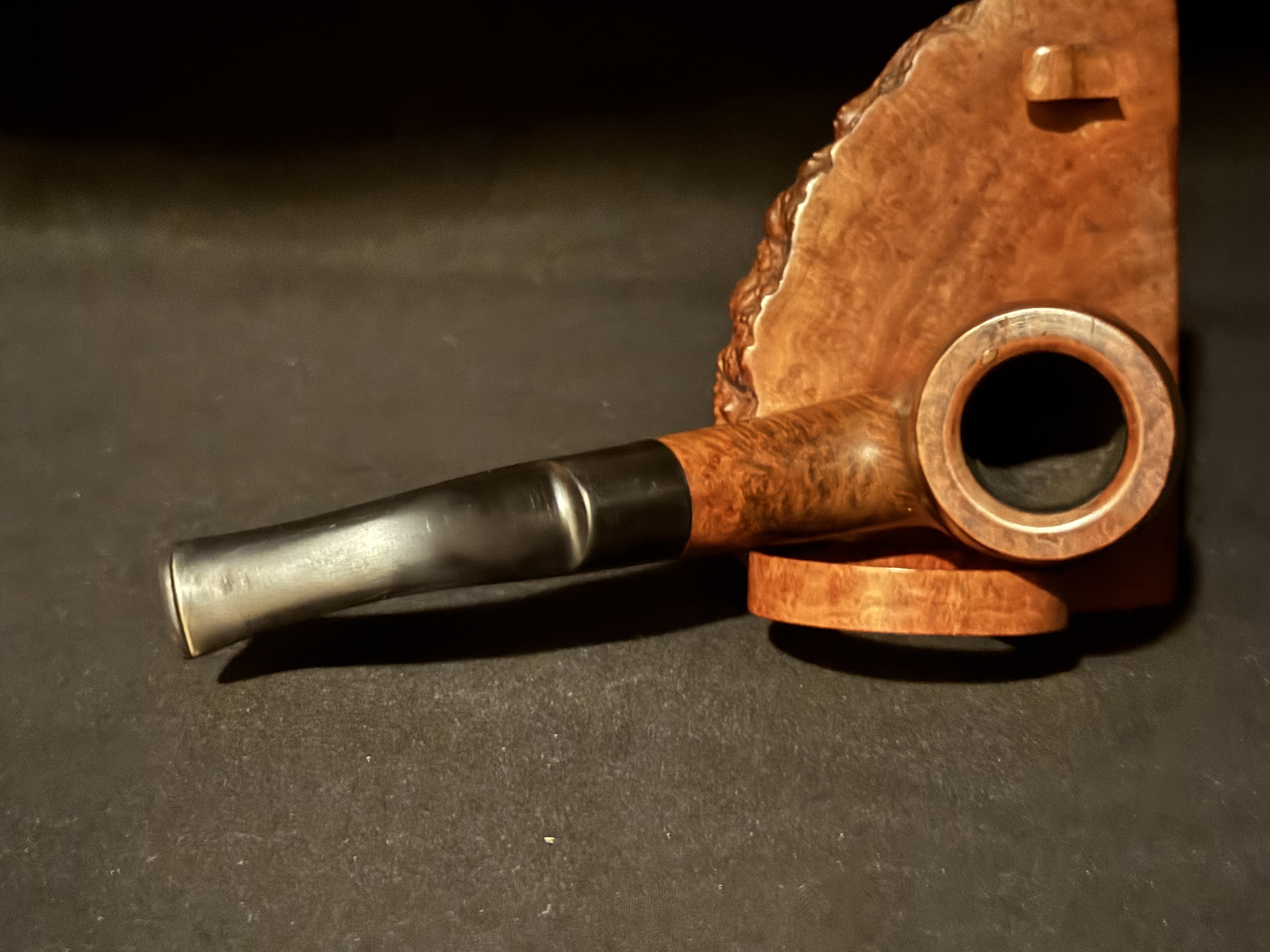 GIGI Collection Italia Studio X3 328 Smooth Bent Billiard Estate Pipe, Vulcanite Stem 5