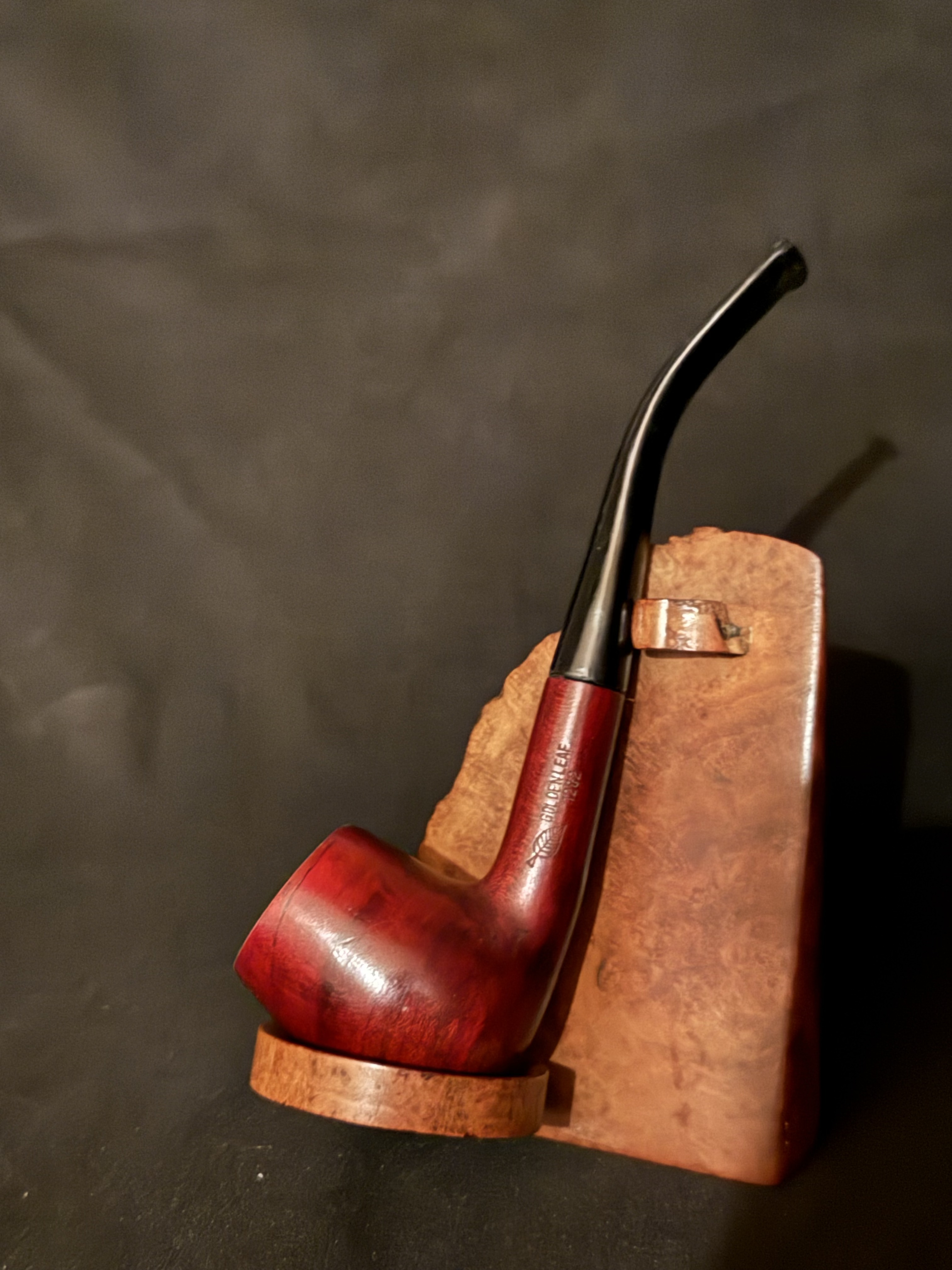 Golden Leaf 1202 Smooth Bent Billiard Pipe - Made in China