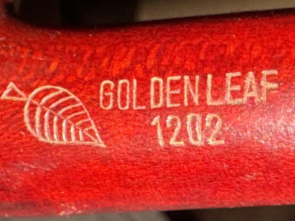 Golden Leaf 1202 Smooth Bent Billiard Pipe - Made in China 12