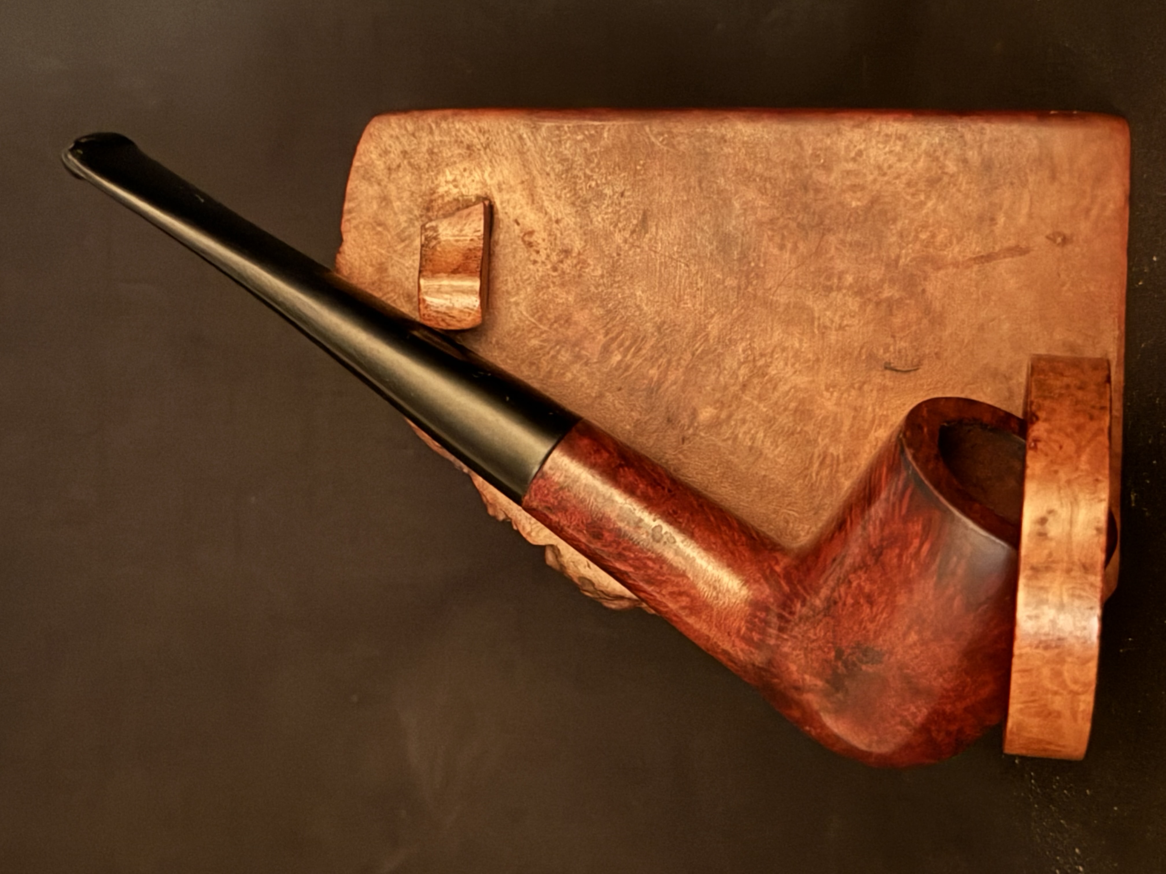 Gordon Bruyere Smooth Straight Billiard Pipe, Vulcanite Tapered Stem, Fishtail Bit, Unsmoked 2