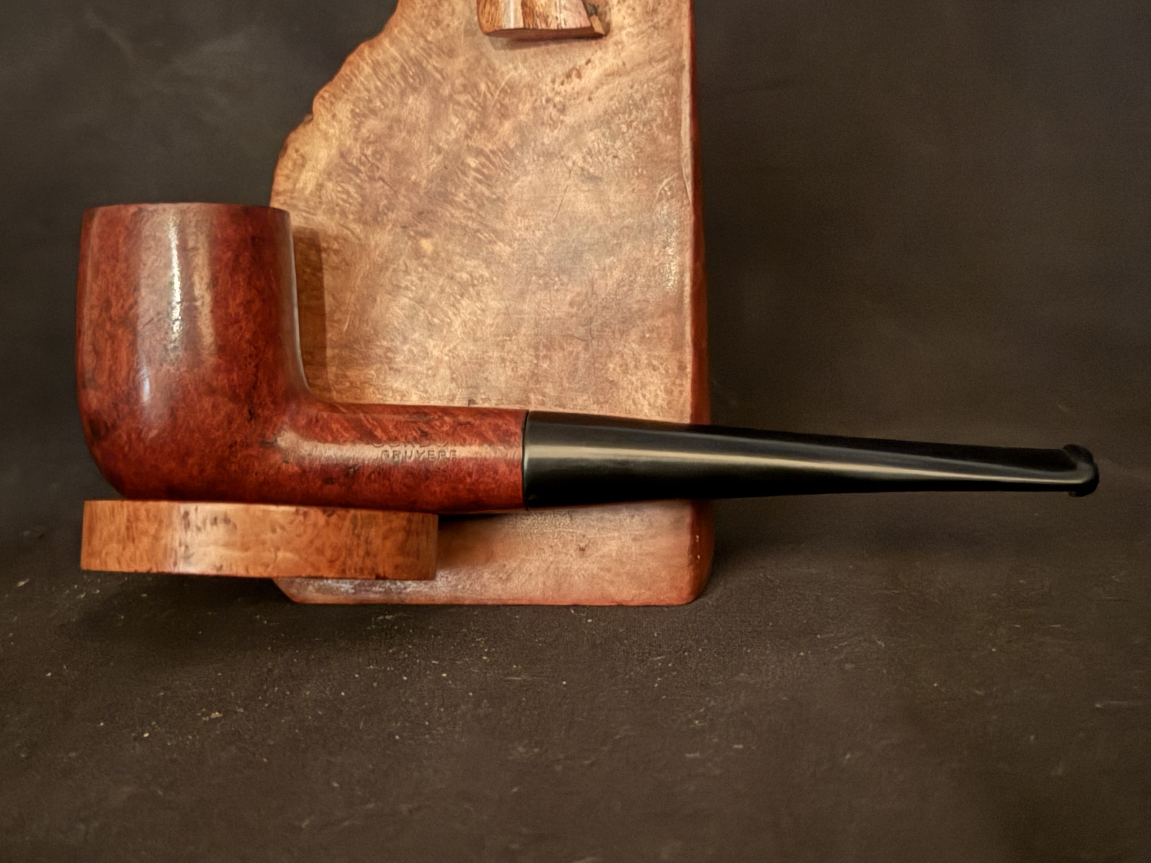 Gordon Bruyere Smooth Straight Billiard Pipe, Vulcanite Tapered Stem, Fishtail Bit, Unsmoked 3