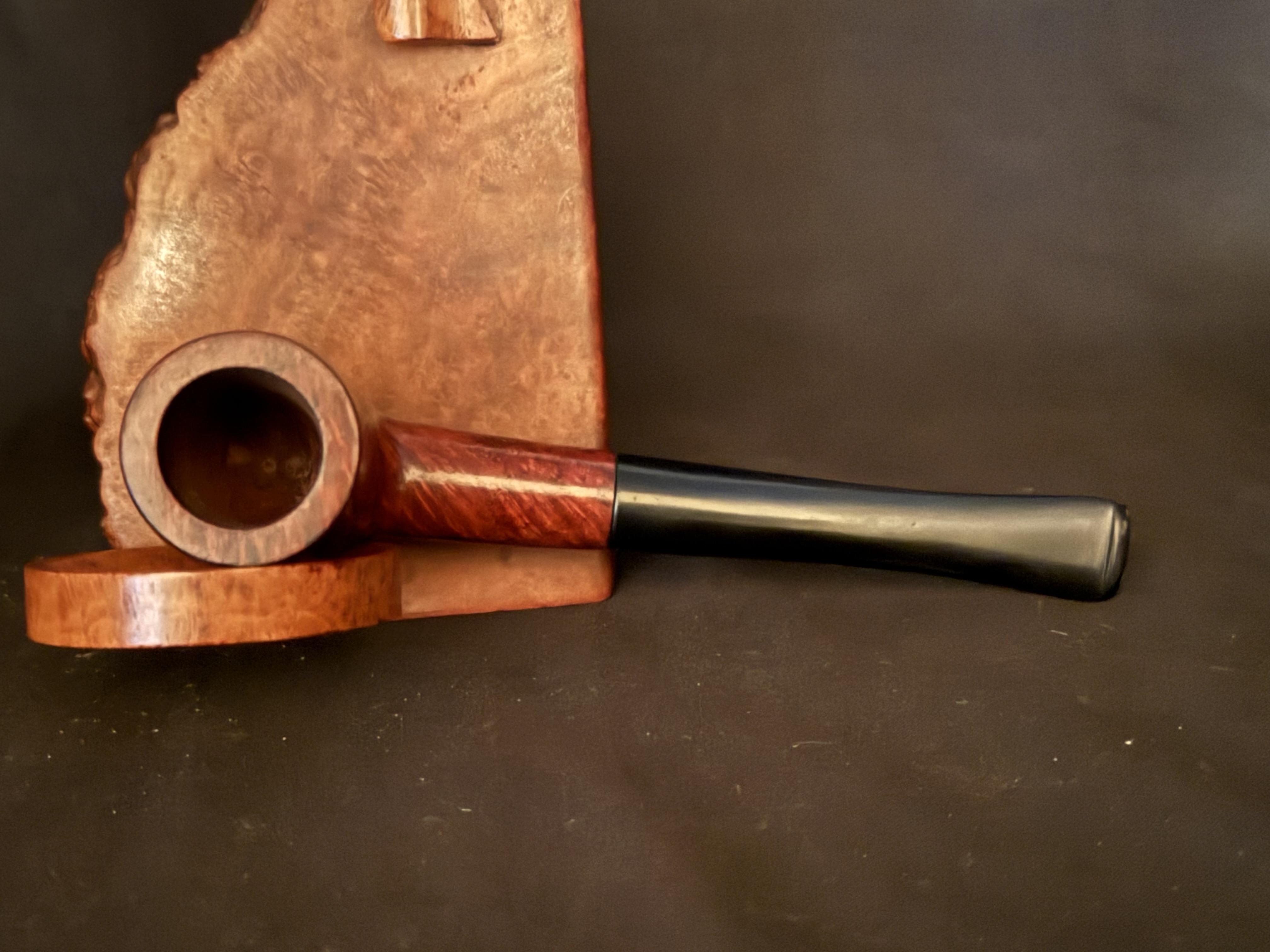 Gordon Bruyere Smooth Straight Billiard Pipe, Vulcanite Tapered Stem, Fishtail Bit, Unsmoked 5