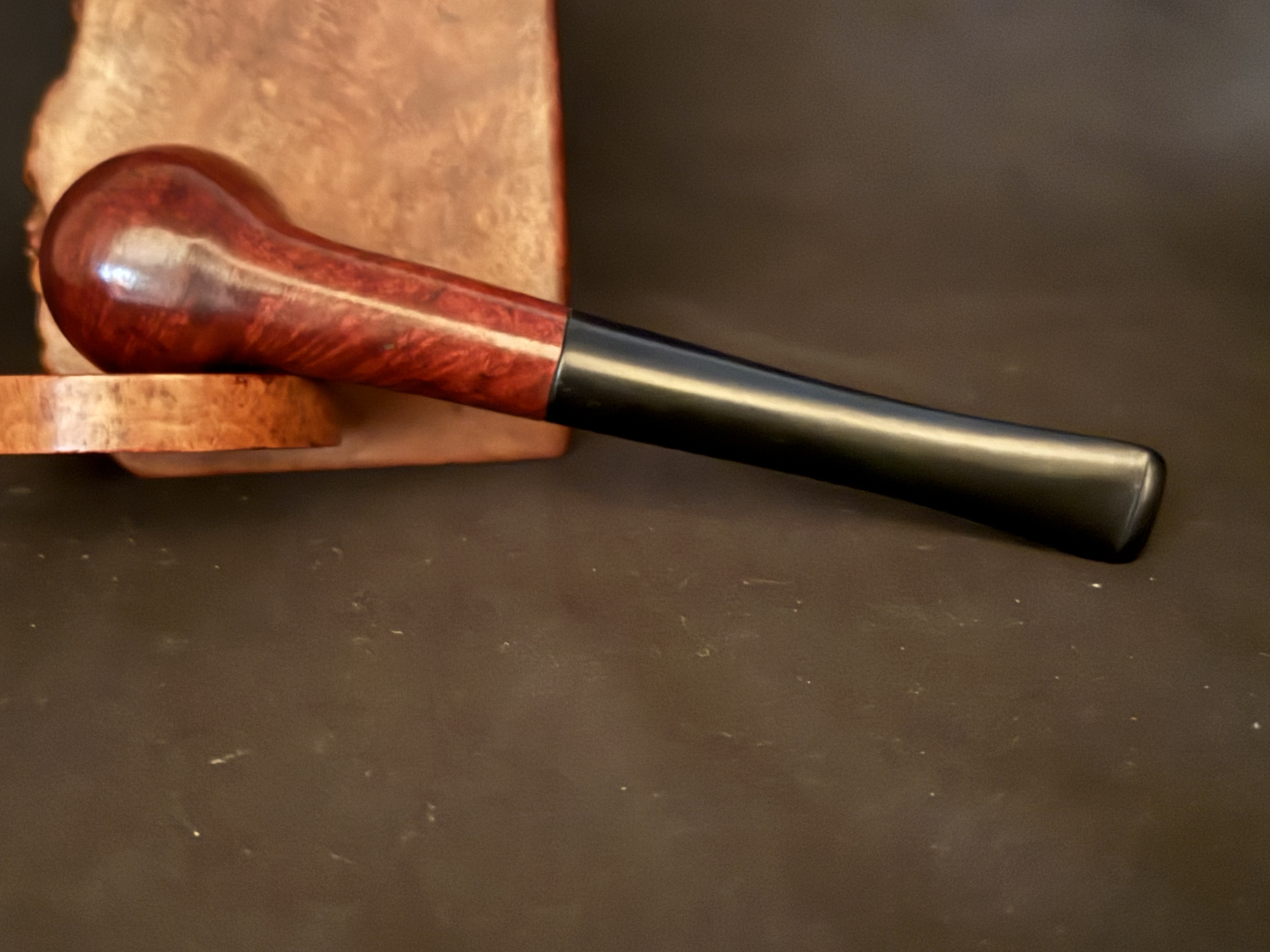 Gordon Bruyere Smooth Straight Billiard Pipe, Vulcanite Tapered Stem, Fishtail Bit, Unsmoked 6