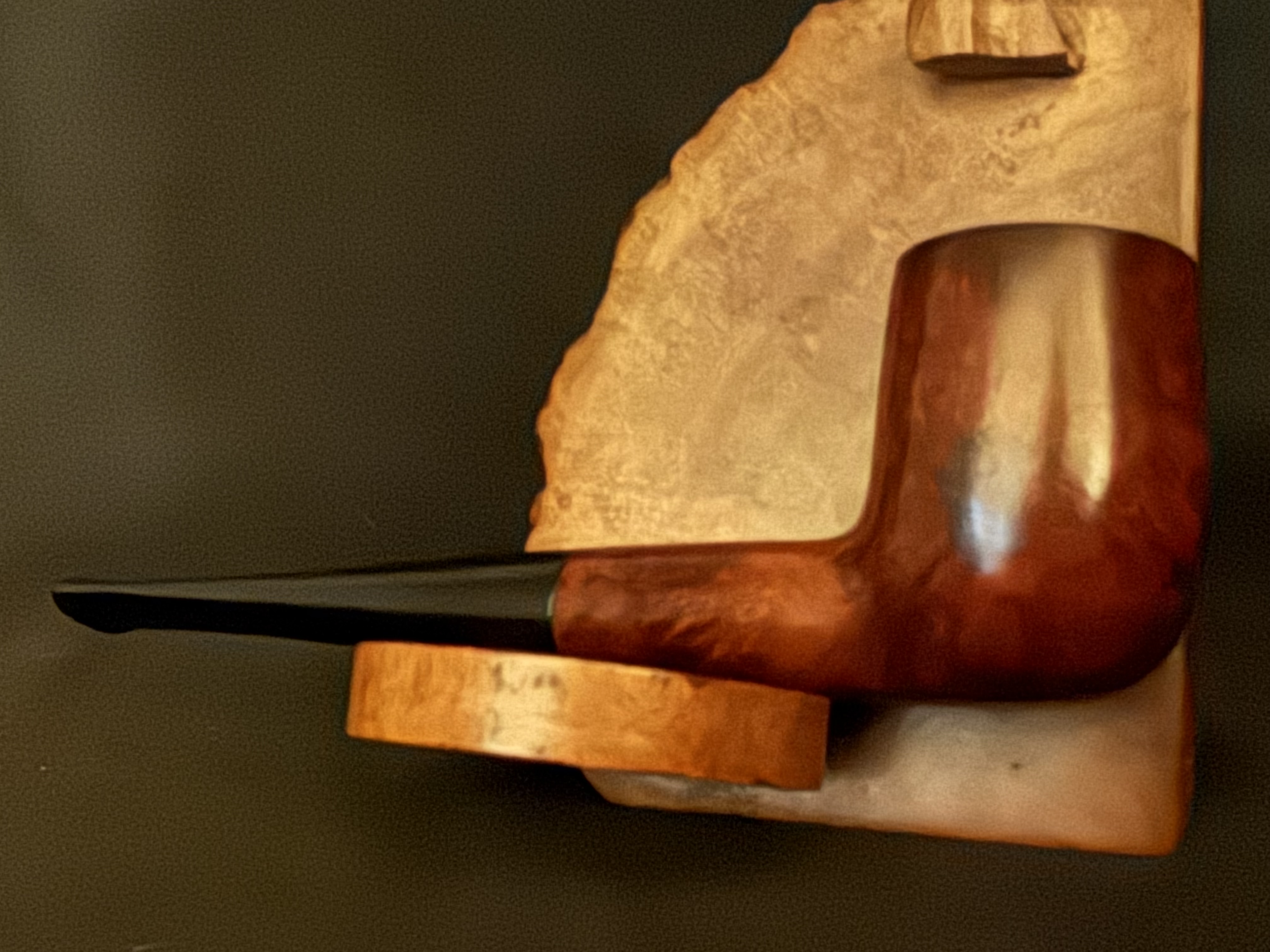 Gordon Bruyere Smooth Straight Billiard Pipe, Vulcanite Tapered Stem, Fishtail Bit, Unsmoked 7