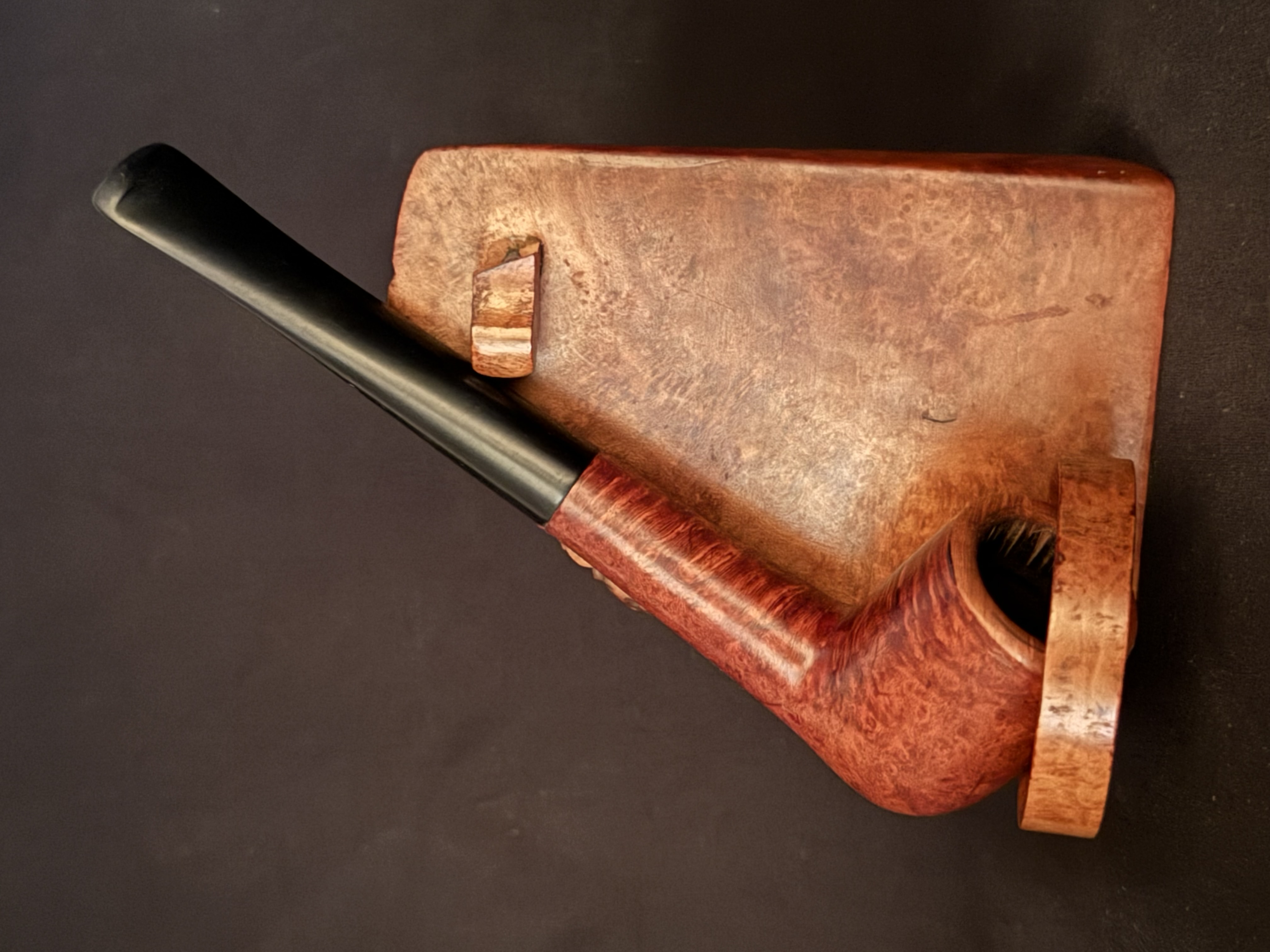Gordon Medium Size Smooth Straight Billiard Estate Pipe, Vulcanite Tapered Stem, Fishtail Bit, No Filter 2