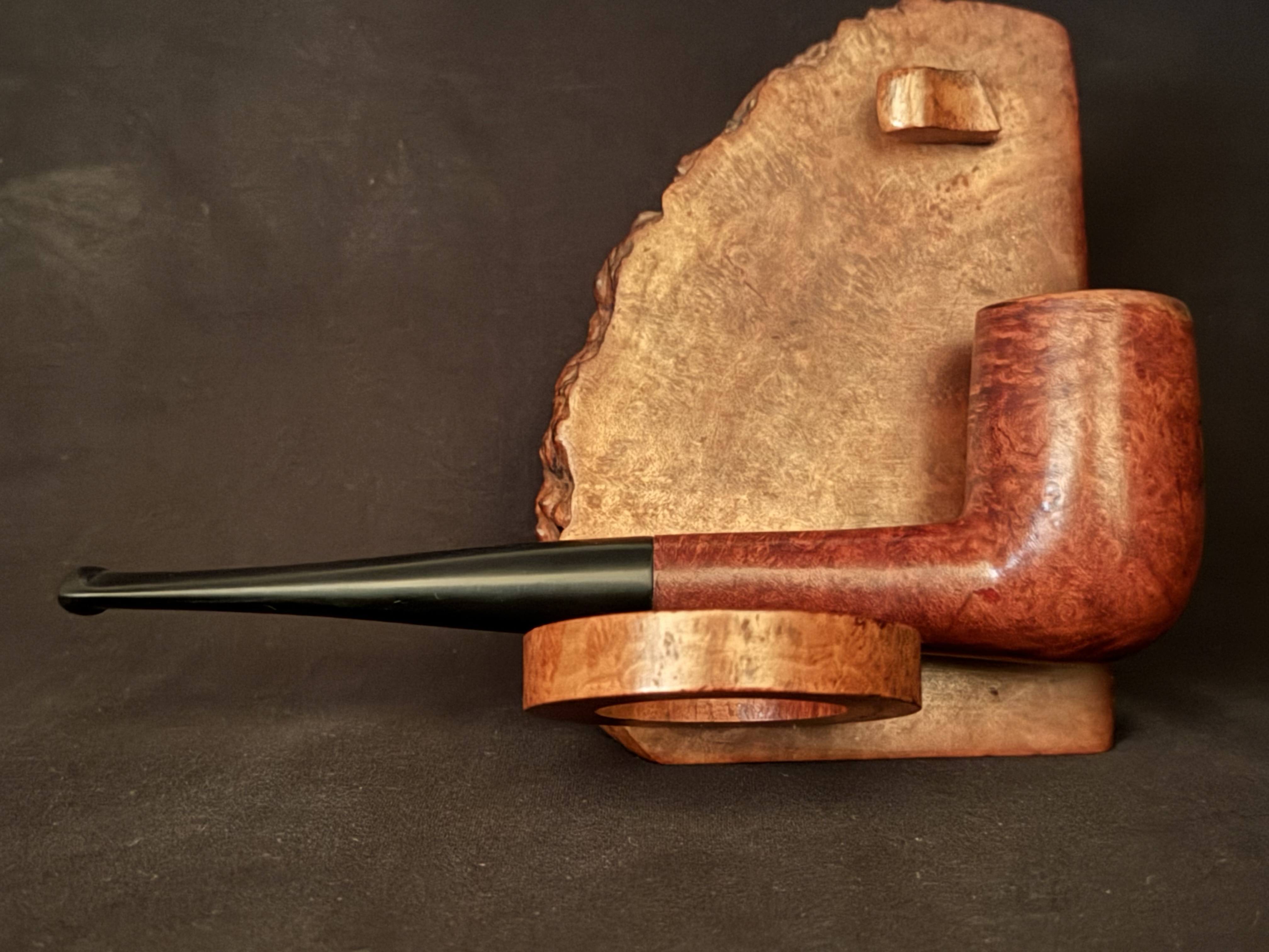 Gordon Medium Size Smooth Straight Billiard Estate Pipe, Vulcanite Tapered Stem, Fishtail Bit, No Filter 4