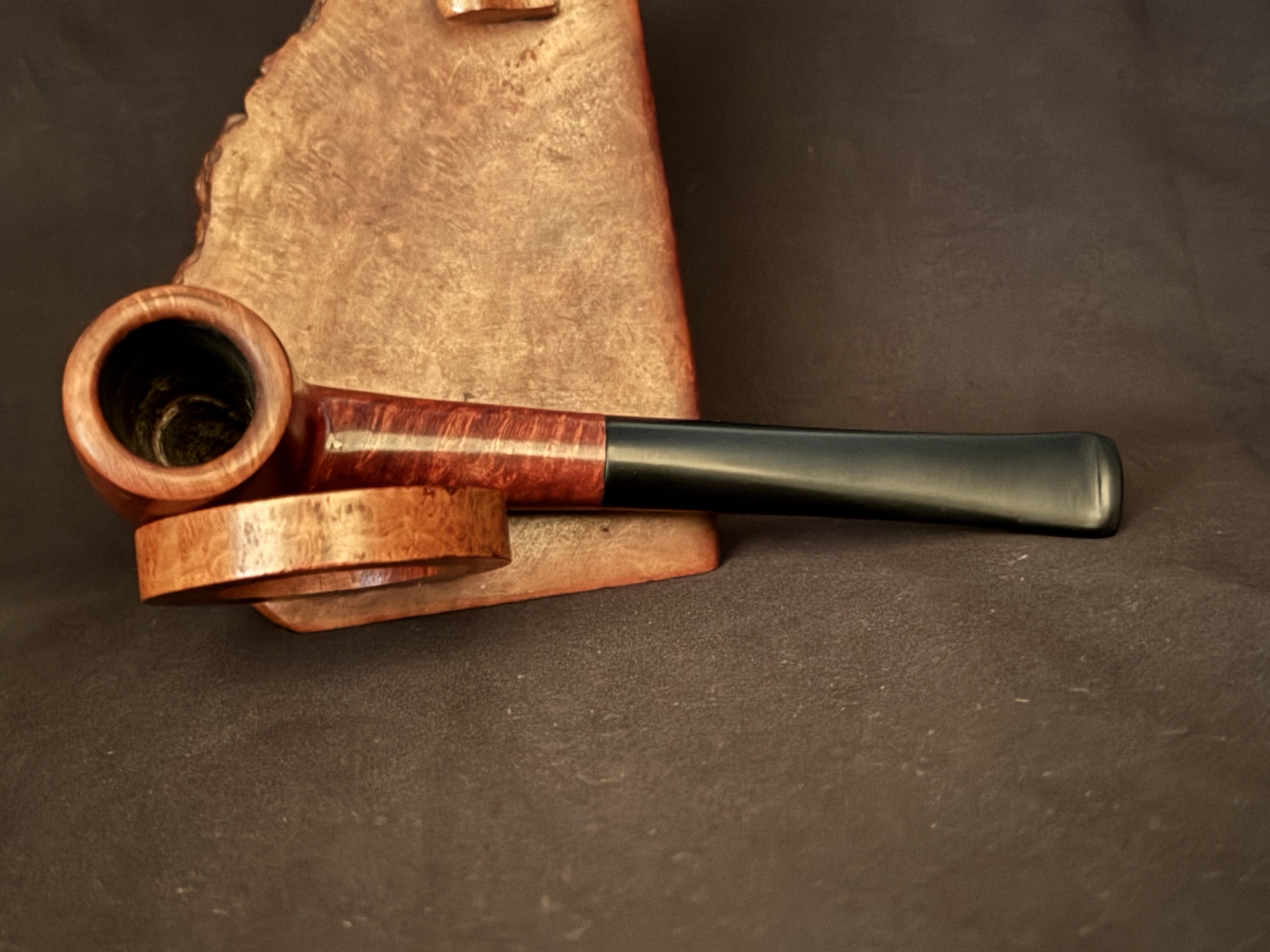 Gordon Medium Size Smooth Straight Billiard Estate Pipe, Vulcanite Tapered Stem, Fishtail Bit, No Filter 5