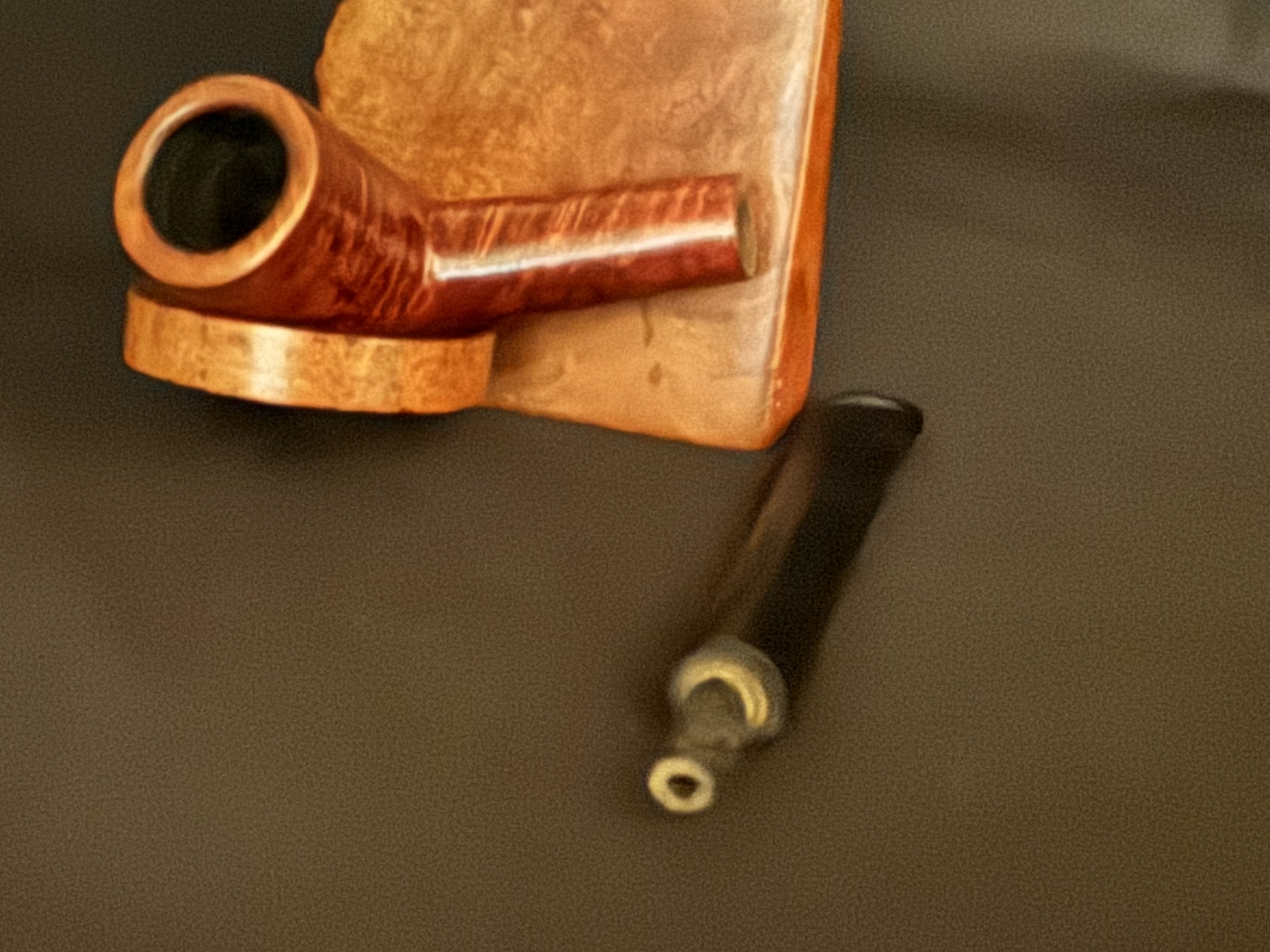 Gordon Medium Size Smooth Straight Billiard Estate Pipe, Vulcanite Tapered Stem, Fishtail Bit, No Filter 9