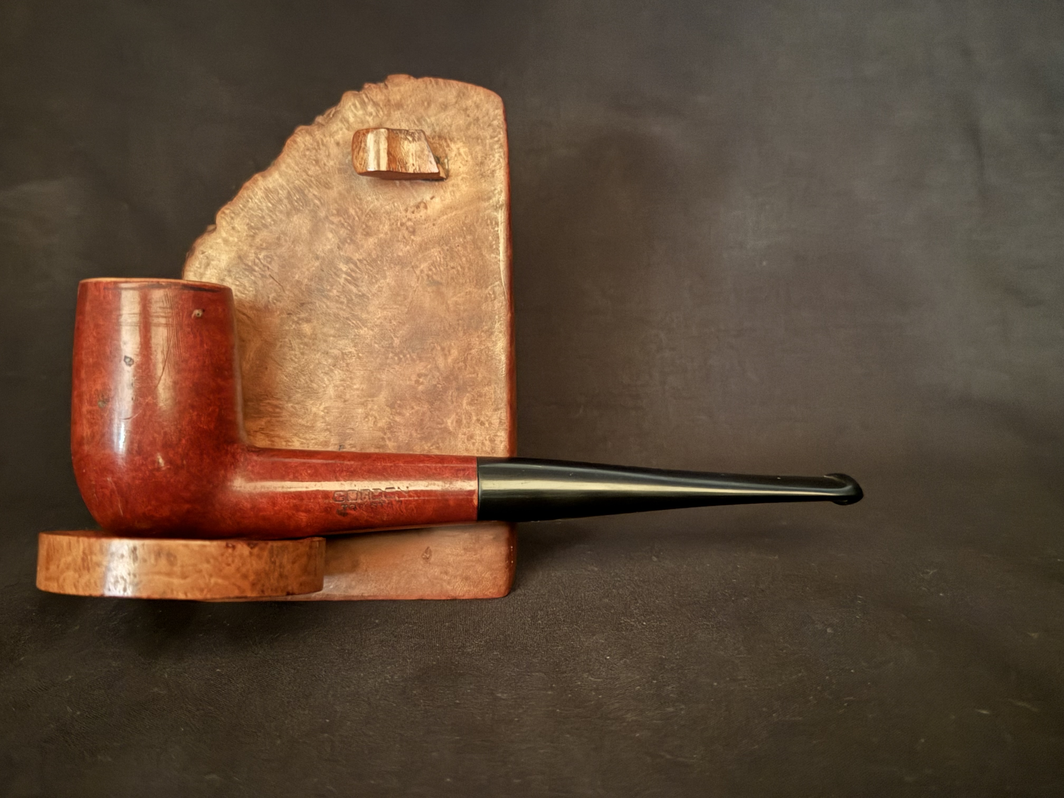 Gordon Top Star Smooth Straight Billiard Estate Pipe, Tall Thin Bowl, Vulcanite Tapered Stem, Fishtail Bit, Fair Condition 3
