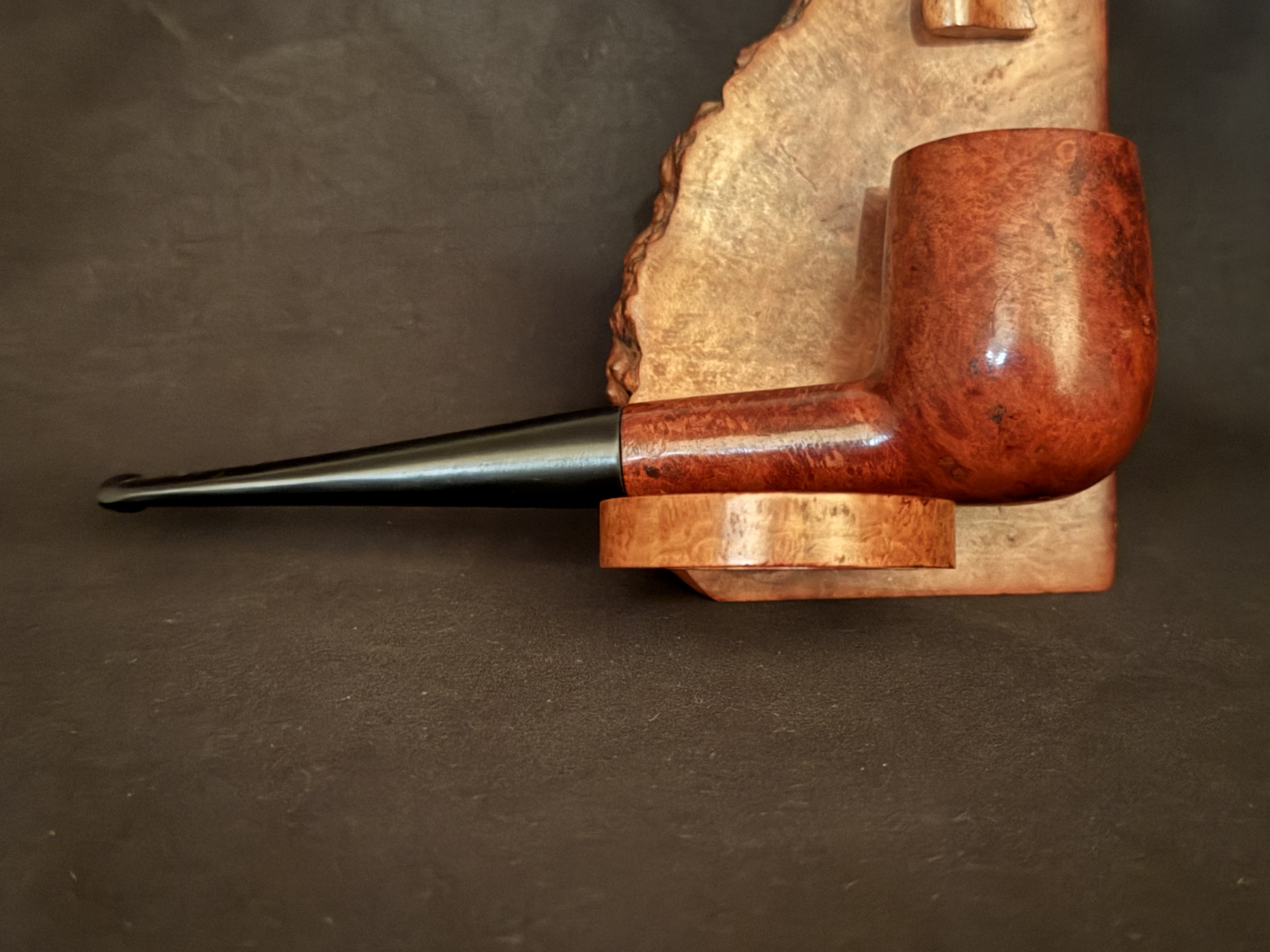 Gordon Bruyere Smooth Straight Classic Billiard Estate Pipe, Vulcanite Tapered Stem, Fishtail Bit, No Filter 4