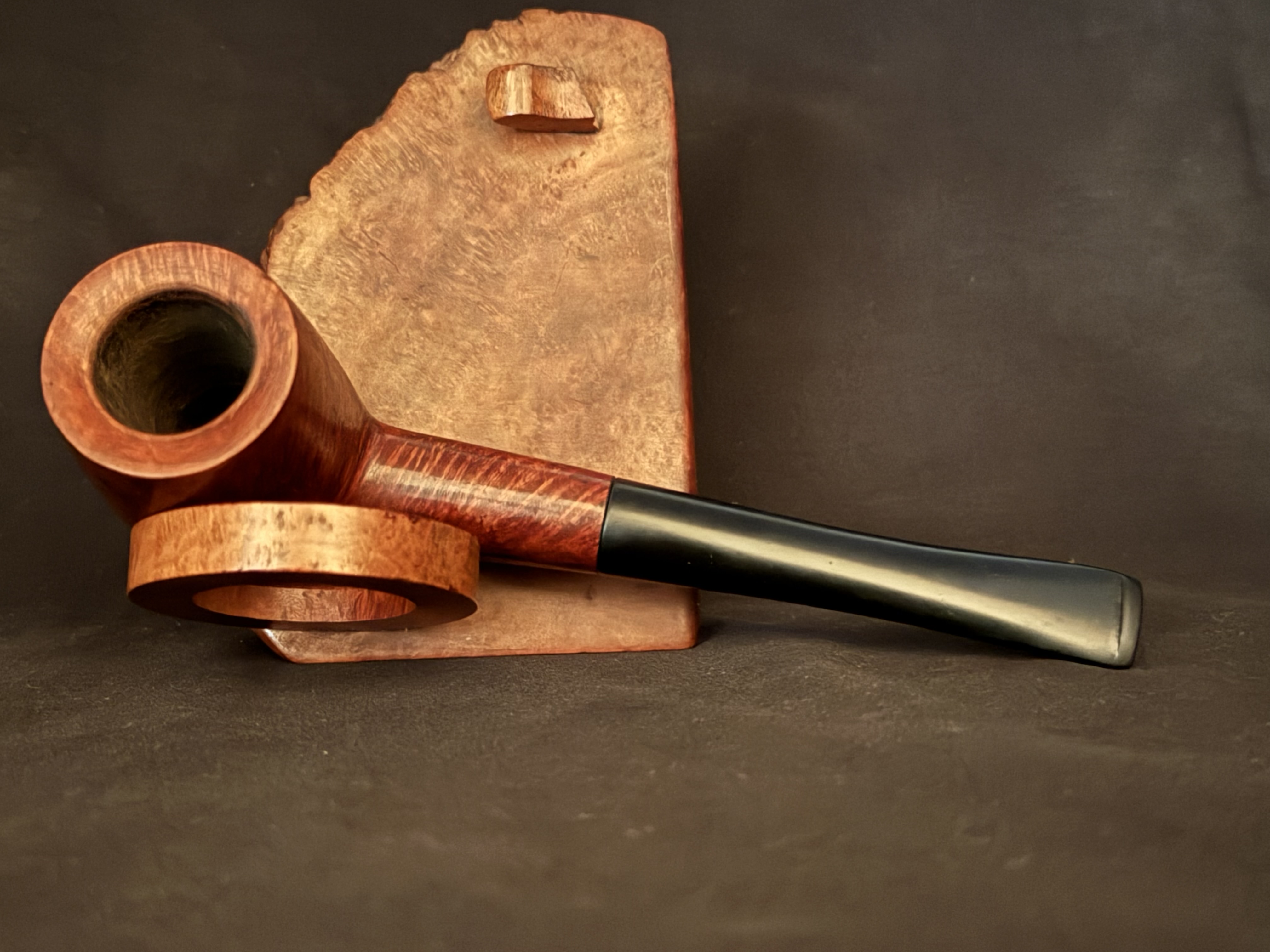 Gordon Bruyere Smooth Straight Classic Billiard Estate Pipe, Vulcanite Tapered Stem, Fishtail Bit, No Filter 5