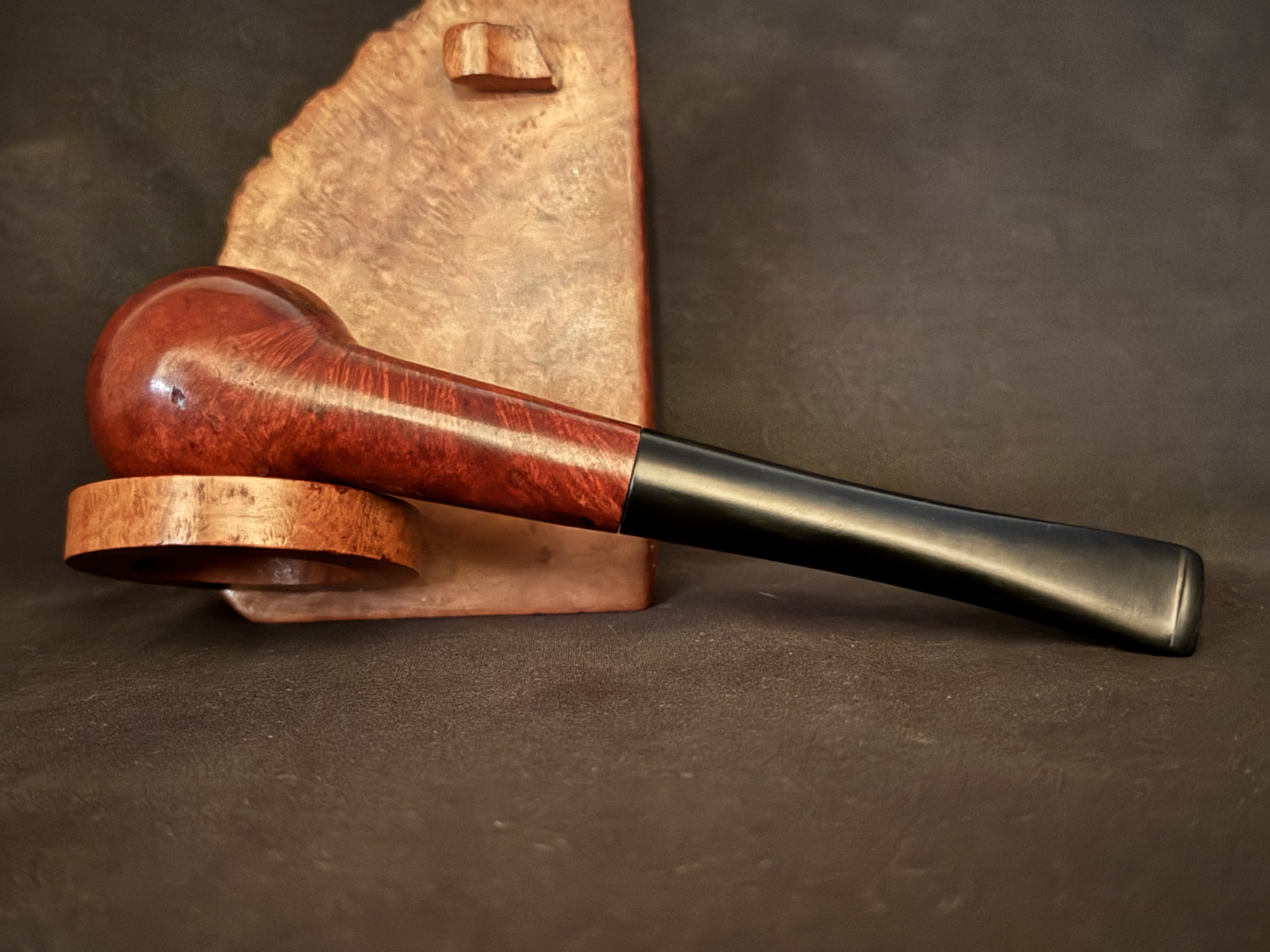 Gordon Bruyere Smooth Straight Classic Billiard Estate Pipe, Vulcanite Tapered Stem, Fishtail Bit, No Filter 6