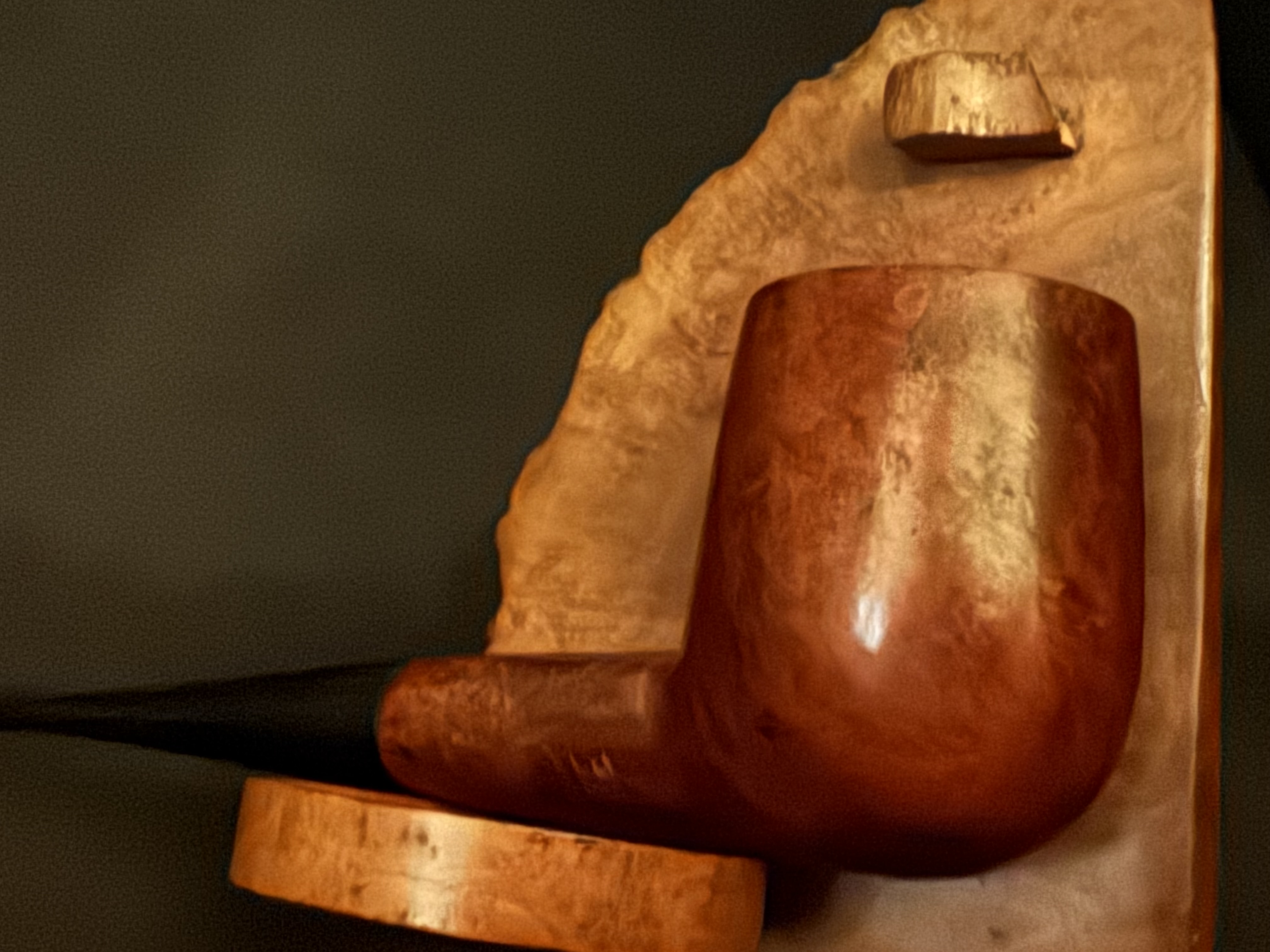 Gordon Bruyere Smooth Straight Classic Billiard Estate Pipe, Vulcanite Tapered Stem, Fishtail Bit, No Filter 7
