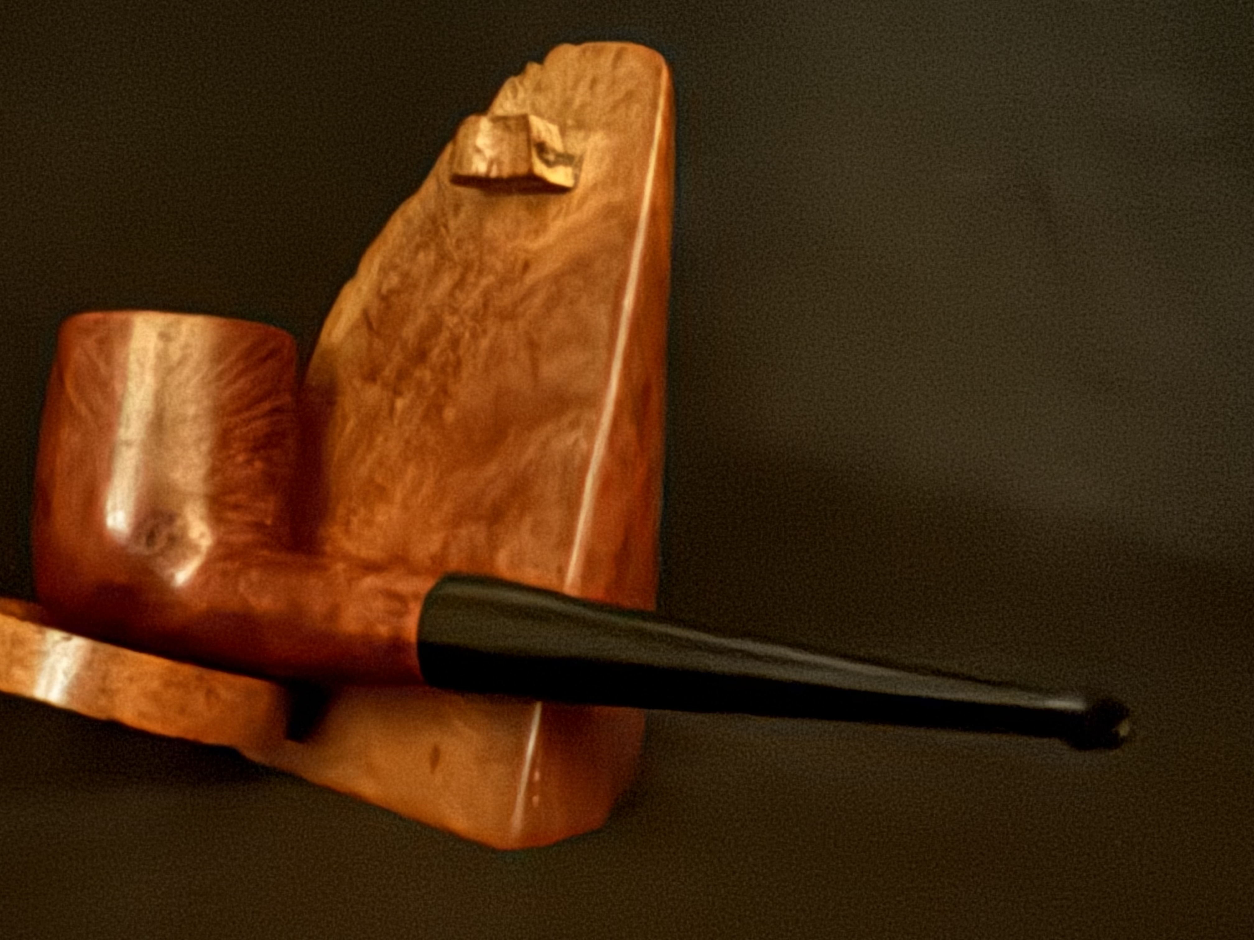 Gordon Bruyere Smooth Straight Classic Billiard Estate Pipe, Vulcanite Tapered Stem, Fishtail Bit, No Filter 8