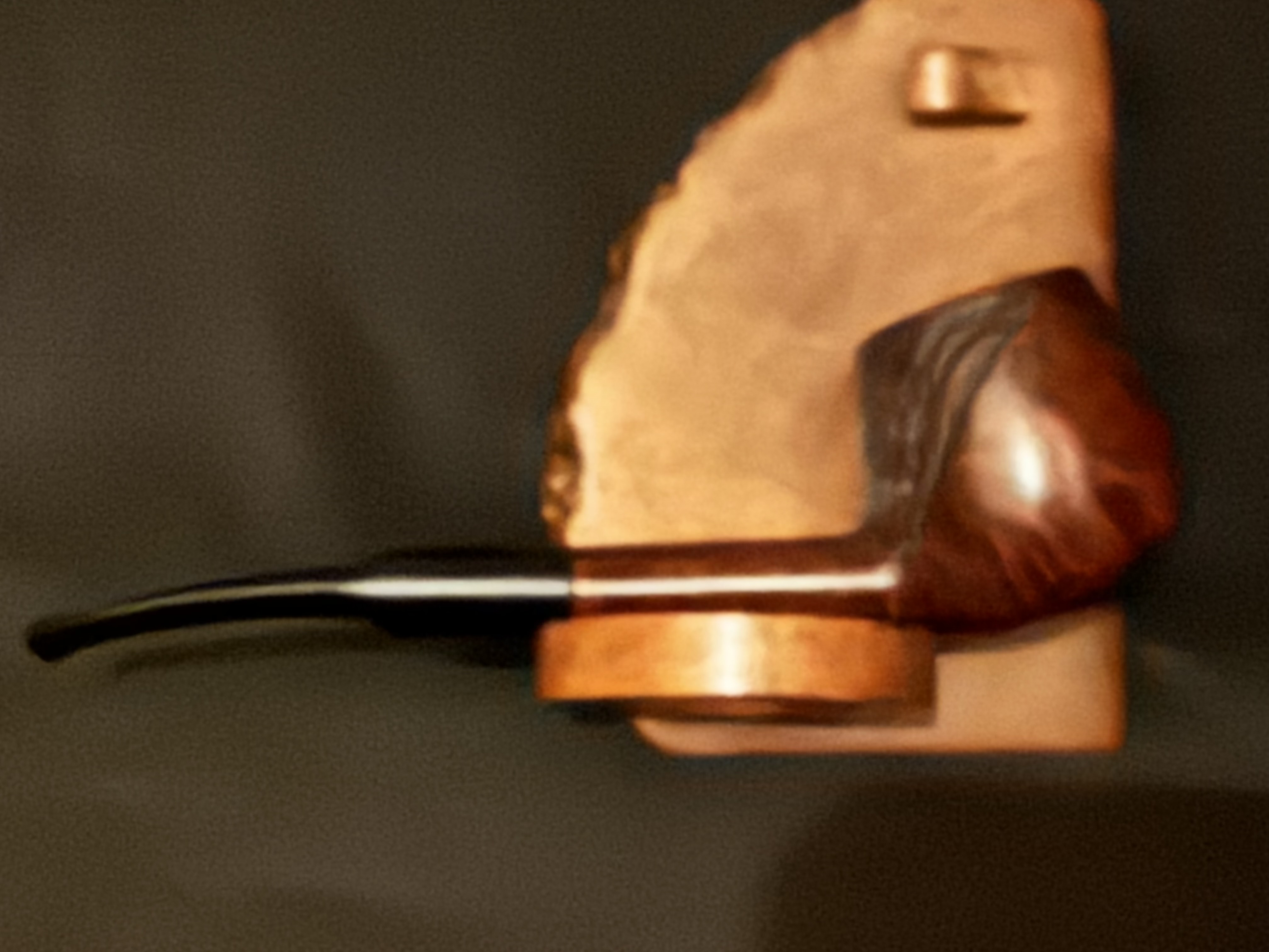 HAF Handmade in Denmark Straight Apple Pot Rustic Finish Danish Estate Pipe 6