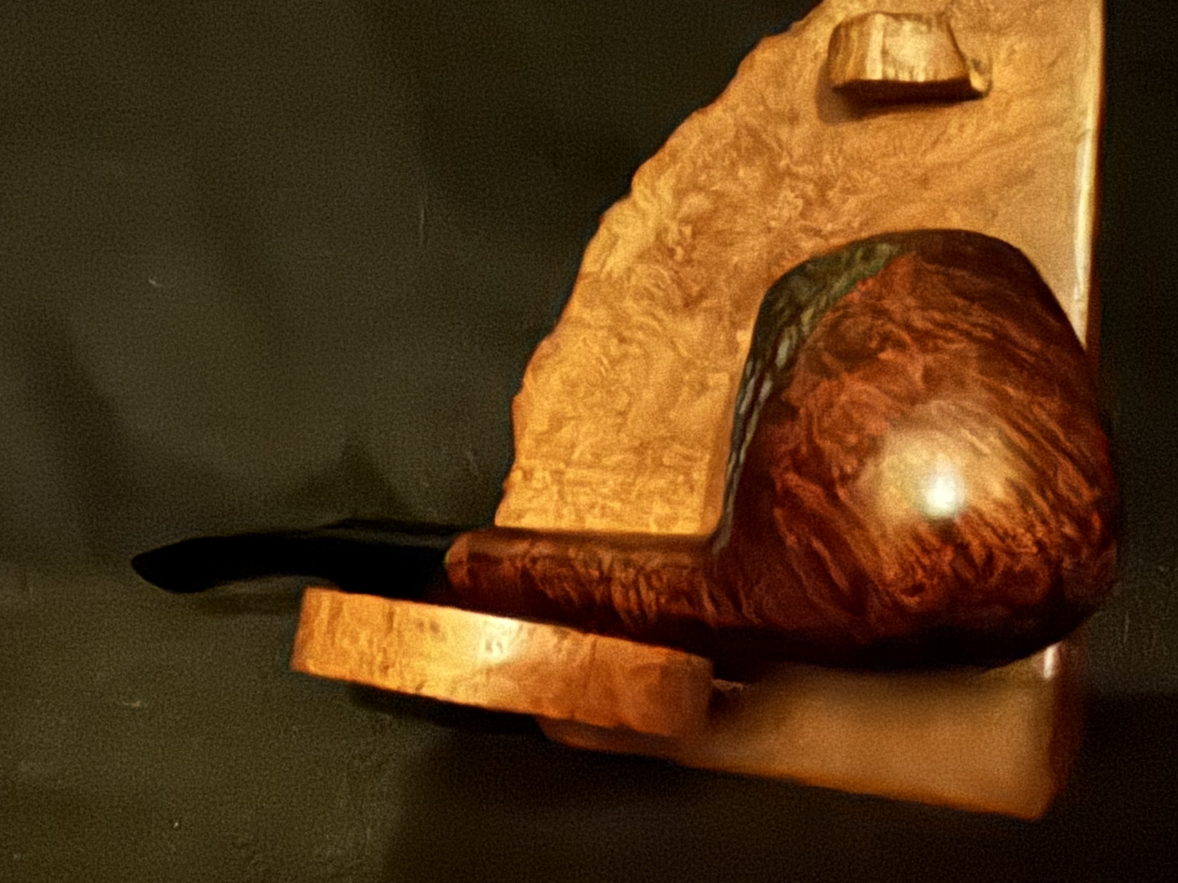 HAF Handmade in Denmark Straight Apple Pot Rustic Finish Danish Estate Pipe 8