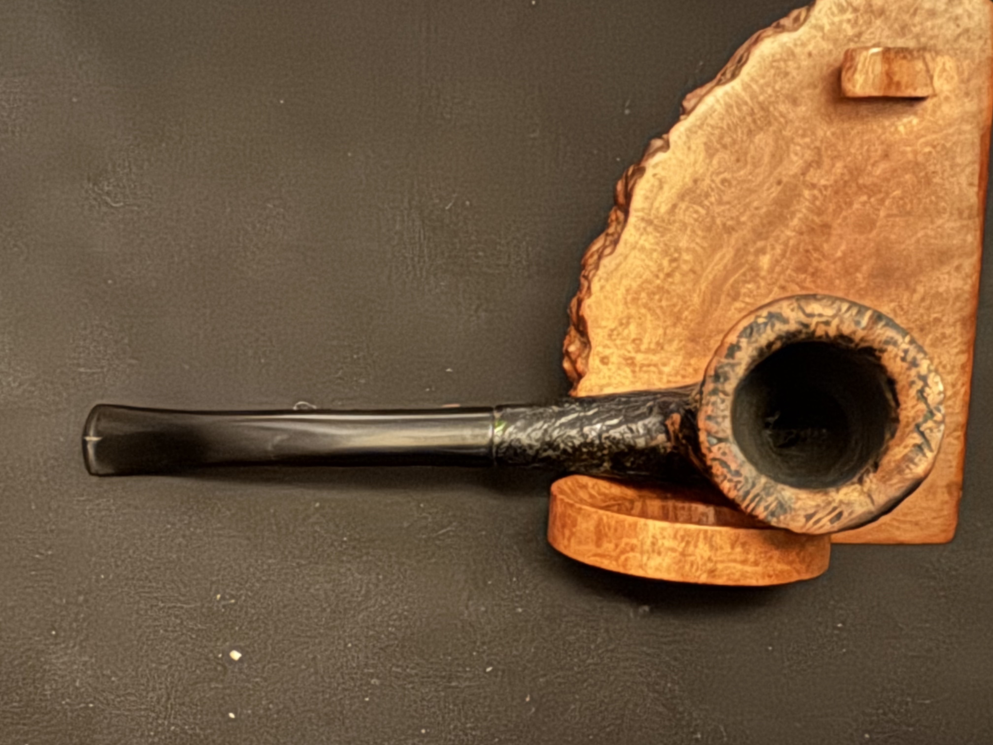 Henri Vuillard Corsica Selected Briar Smooth Billiard Estate Pipe, Dark Sandblast 5