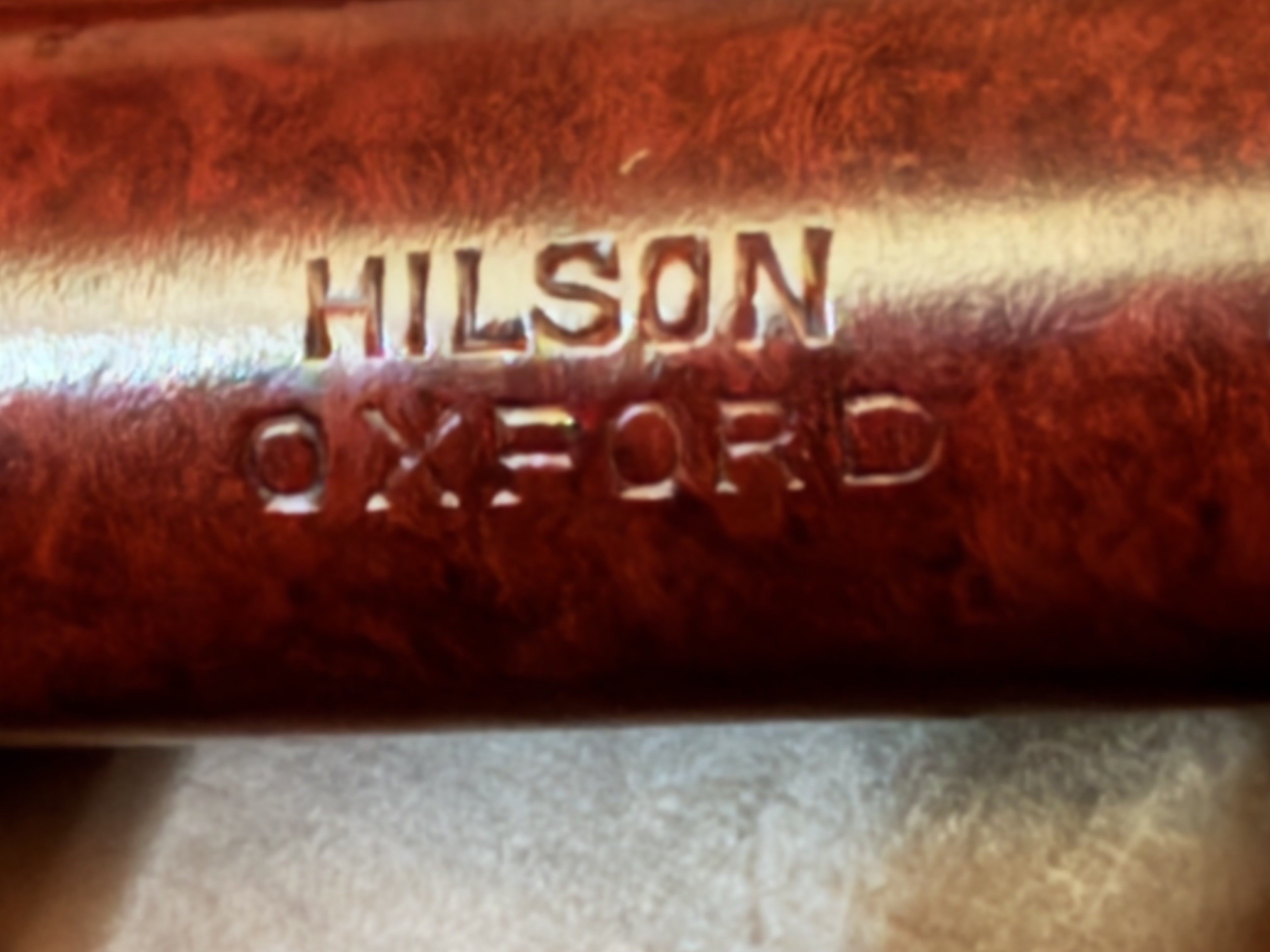Hilson Oxford (210) Reddish Smooth Straight Billiard Estate Pipe with 9mm Filter 11