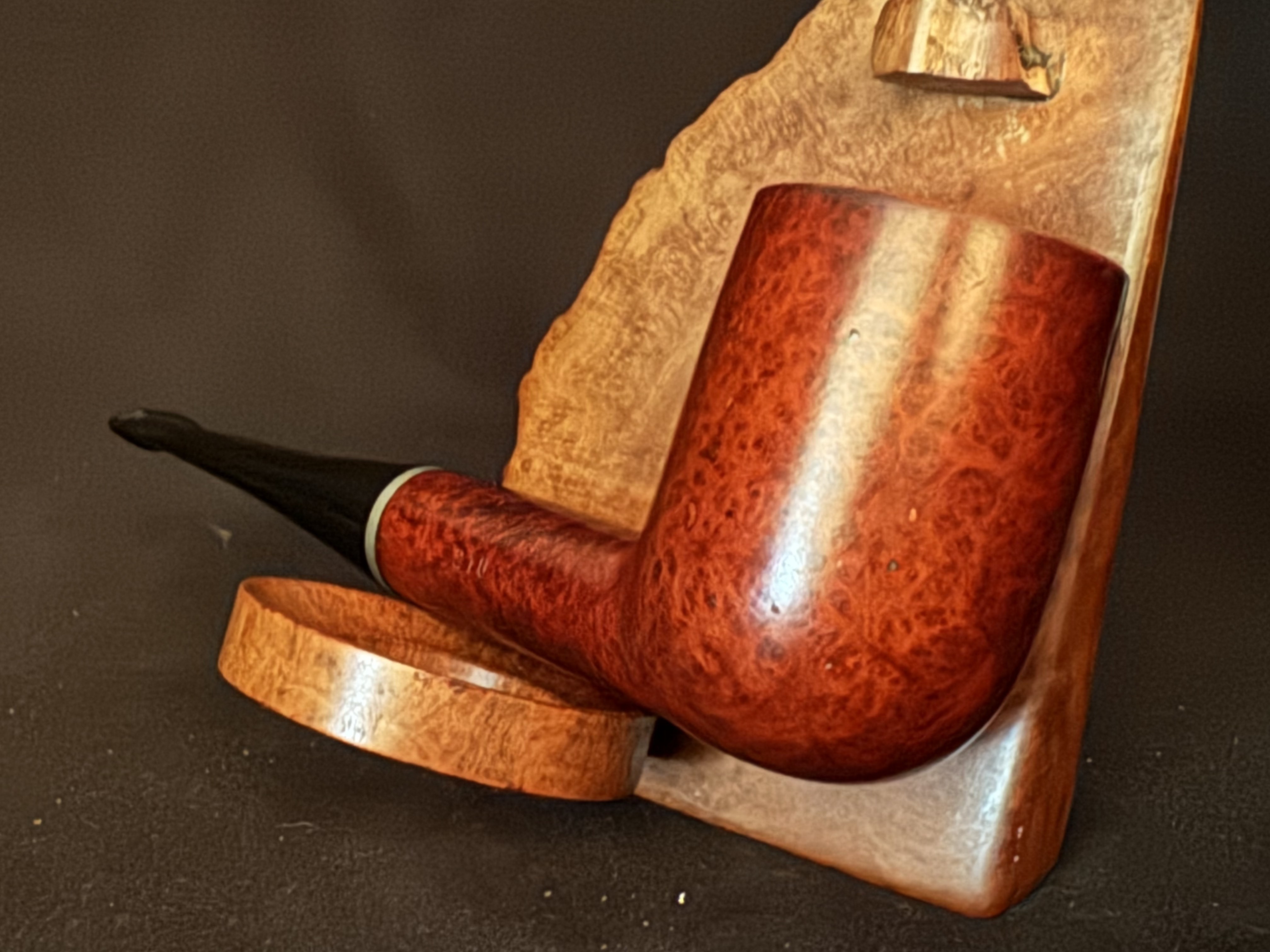 Hilson Oxford (210) Reddish Smooth Straight Billiard Estate Pipe with 9mm Filter 7
