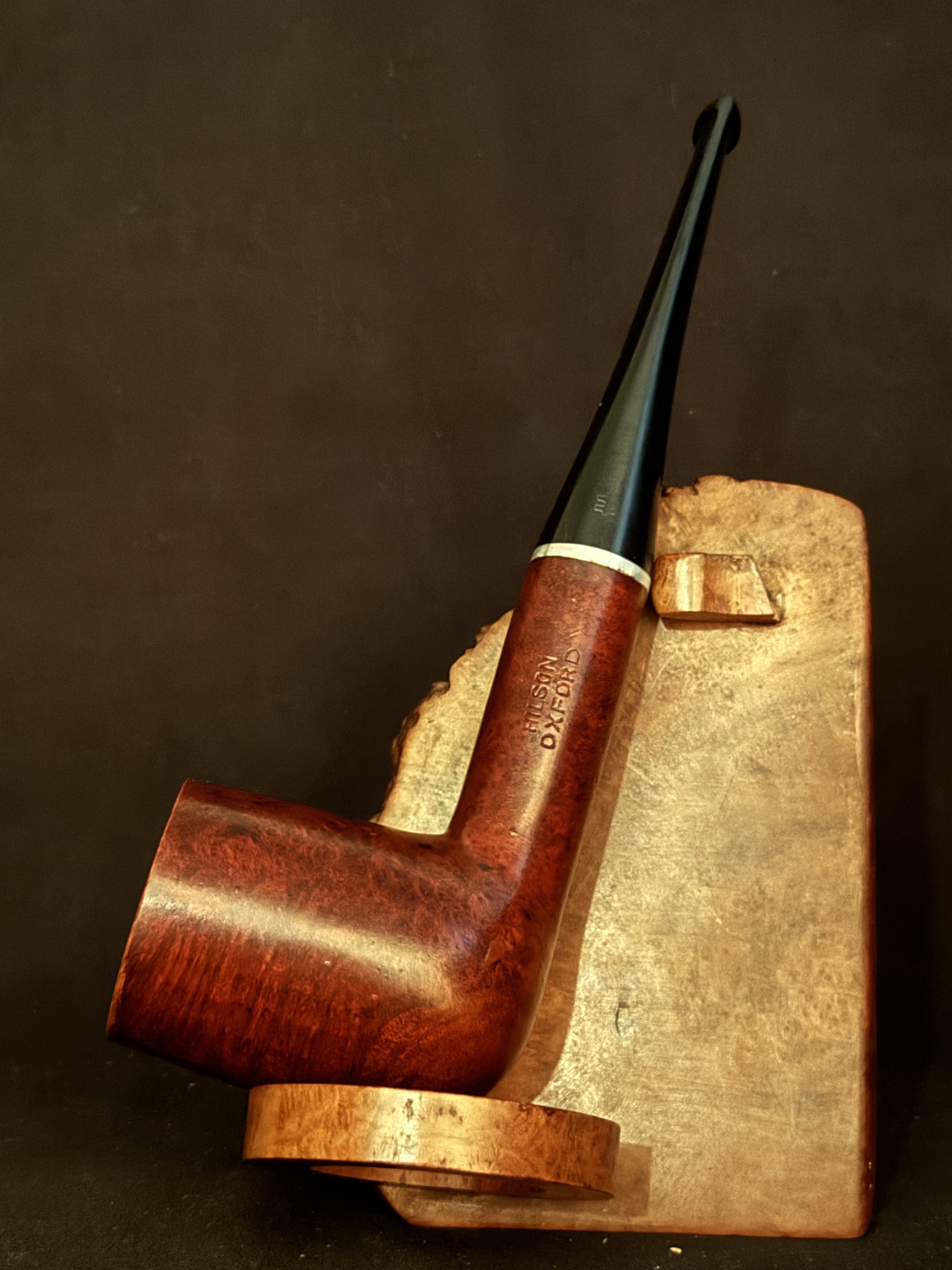 Hilson Oxford (210) Reddish Smooth Straight Billiard Estate Pipe with 9mm Filter