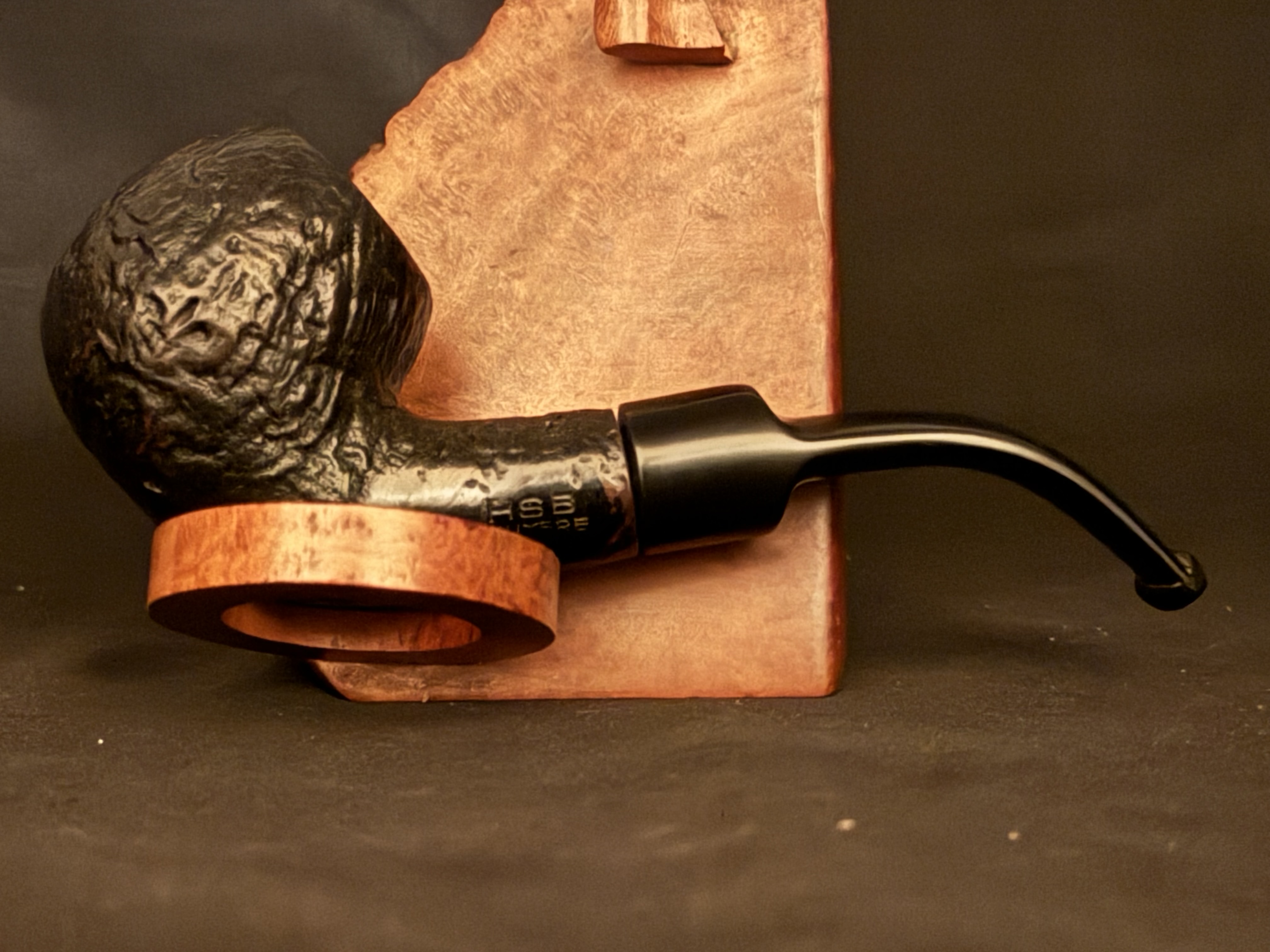 HSB Bruyere Smooth Pot Vulcanite Estate Pipe 3