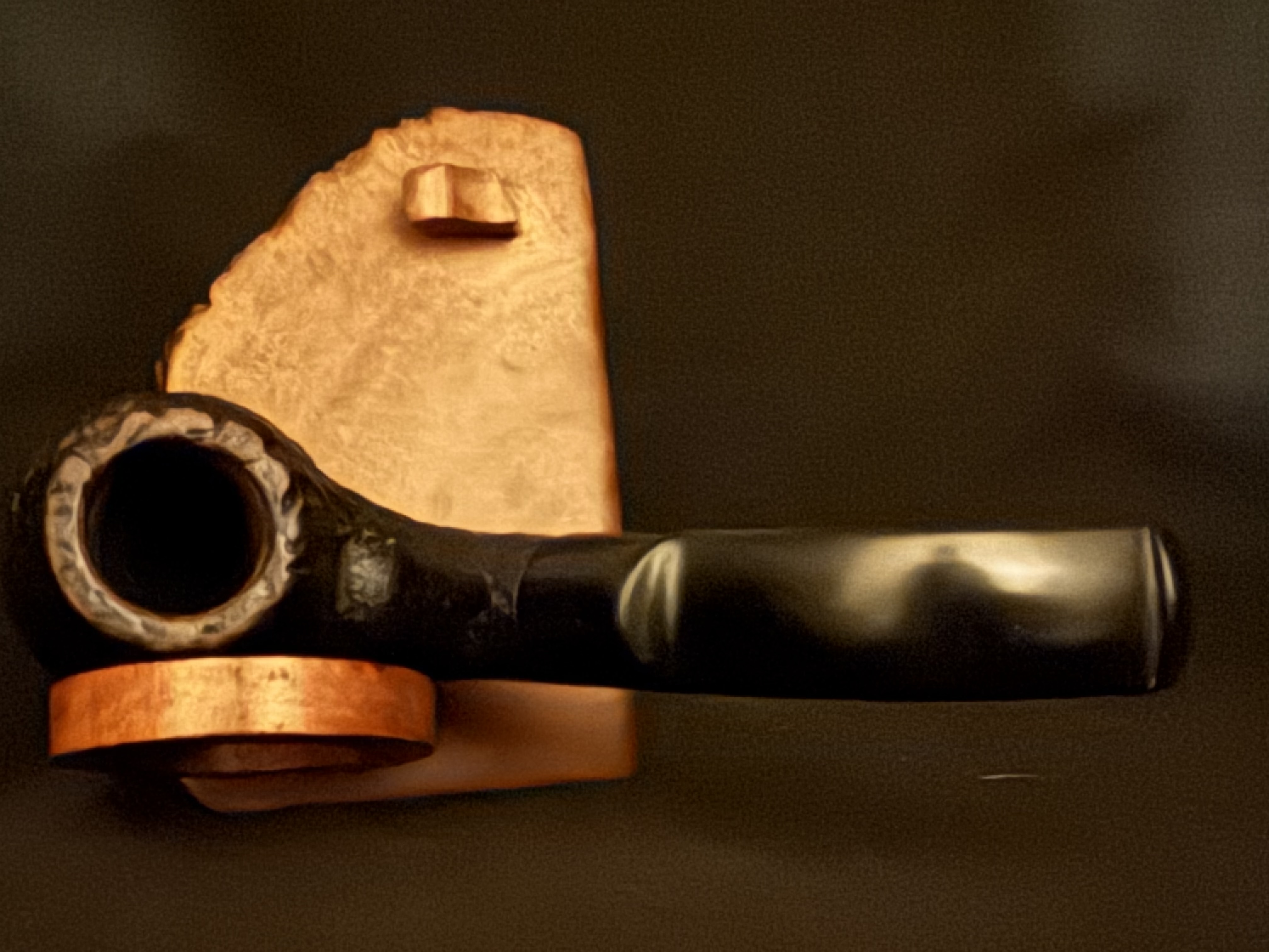 HSB Bruyere Smooth Pot Vulcanite Estate Pipe 5